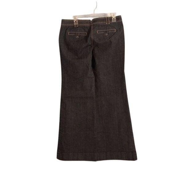 Loft Ann Taylor Loft Size 8 Jeans Womens Flare Blue Denim Cuffed Size 30" / US 8 / IT 44 - 12 Thumbnail