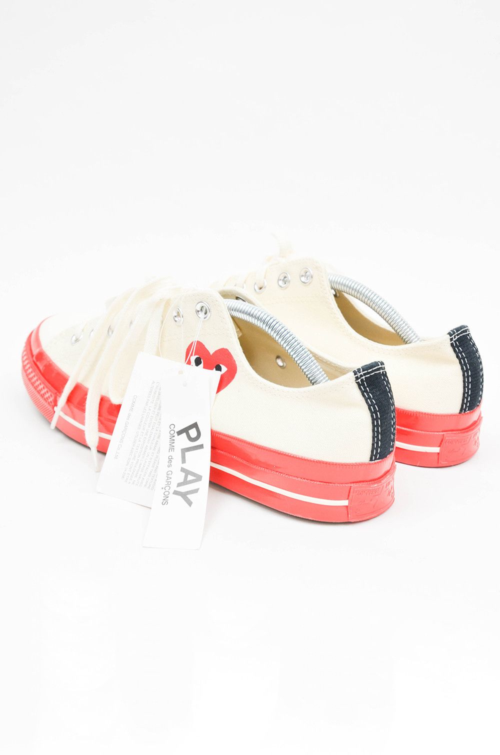 Comme des Garcons × Vans CDG Play Converse Chuck Taylor Low Red Sole Sneakers US 10 Size US 10 / EU 43 - 5 Thumbnail