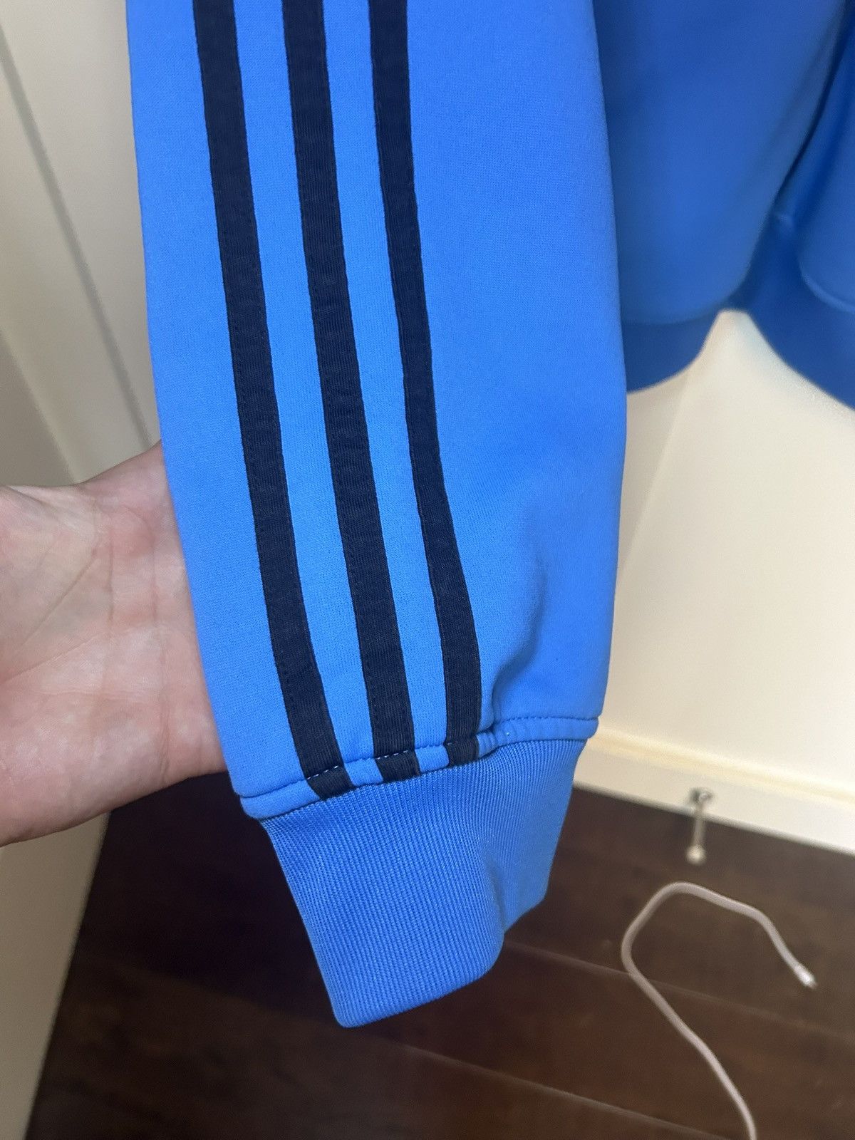 Adidas Adidas 3 stripe tracksuit zip-up top Size US XL / EU 56 / 4 - 7 Thumbnail