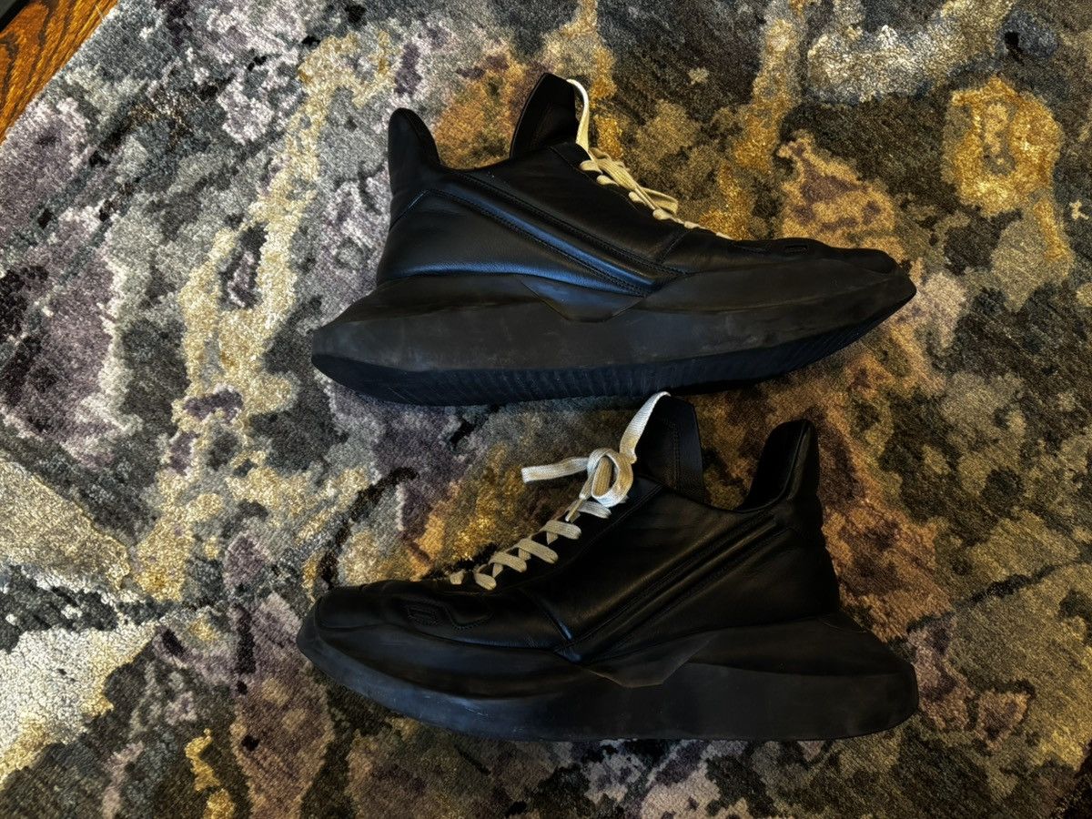 Rick Owens Rick Owen Black Leather Geth Runners Size US 10 / EU 43 - 4 Thumbnail