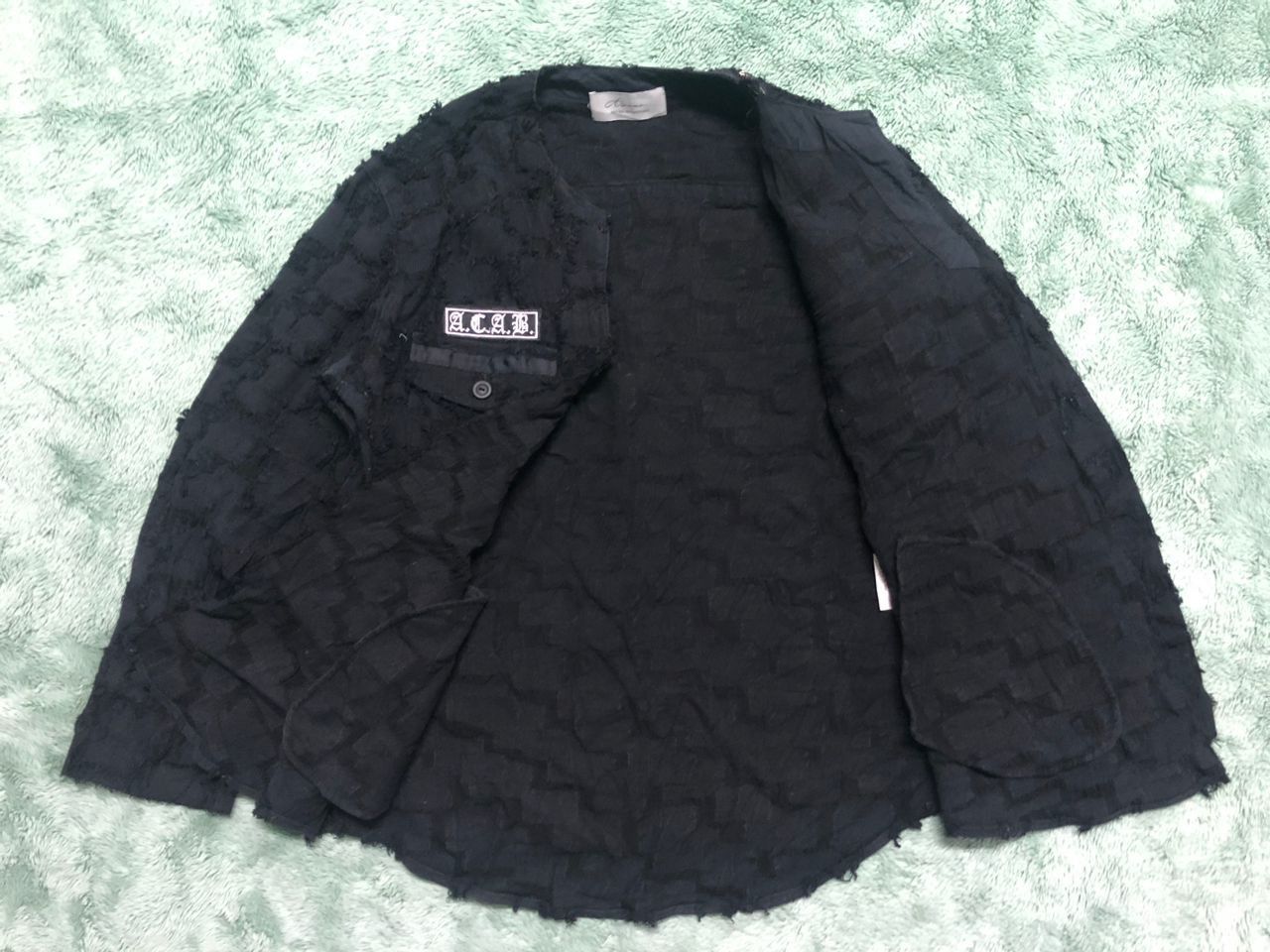 Japanese Brand AZUMA ANTI CRAFT PATCHWORK DESIGN CUSTOM PIN GOTHIC STYLE Size US M / EU 48-50 / 2 - 3 Thumbnail