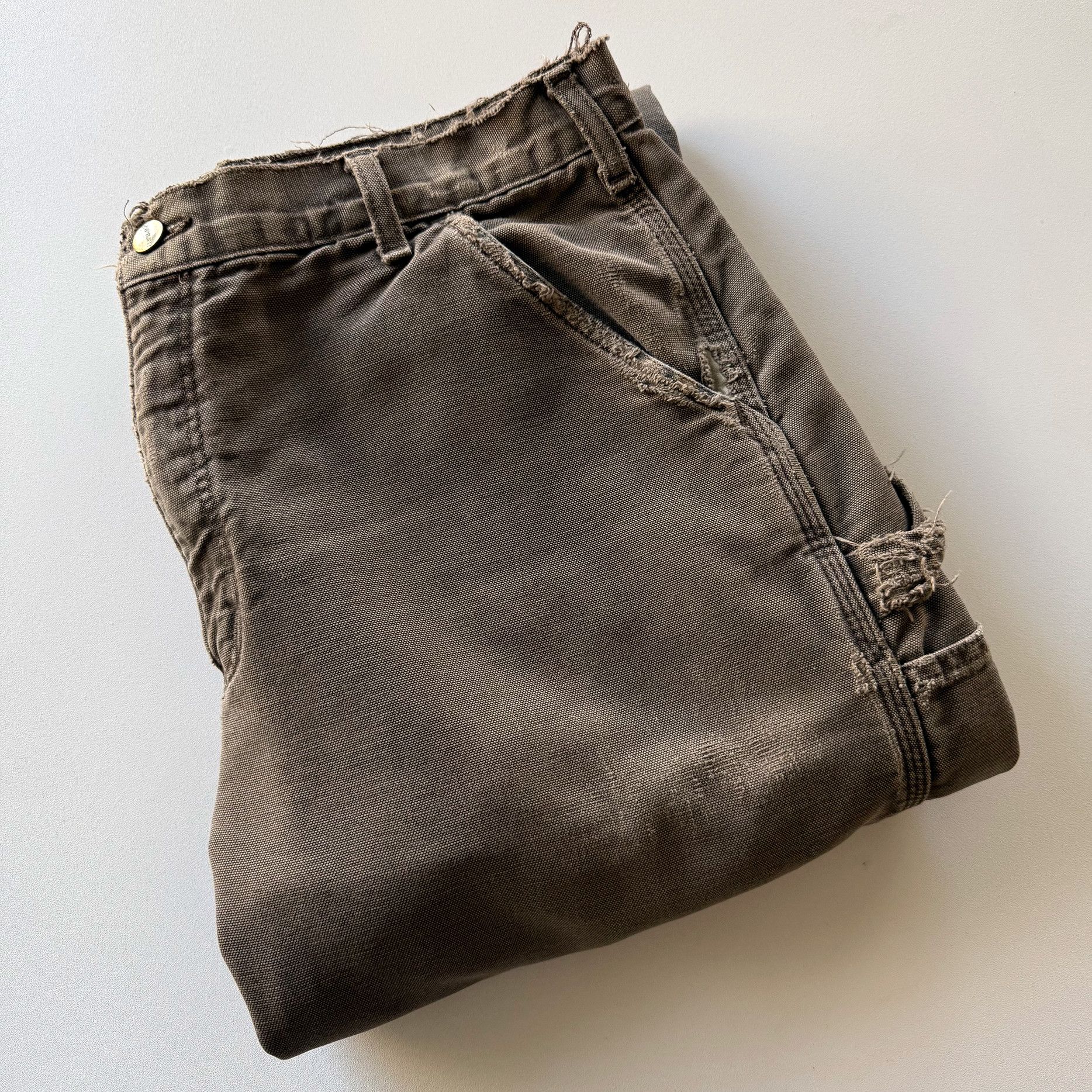 Carhartt 1990s Carhartt Distressed Blanket Lined Cargo Pants Size US 34 / EU 50 - 12 Thumbnail
