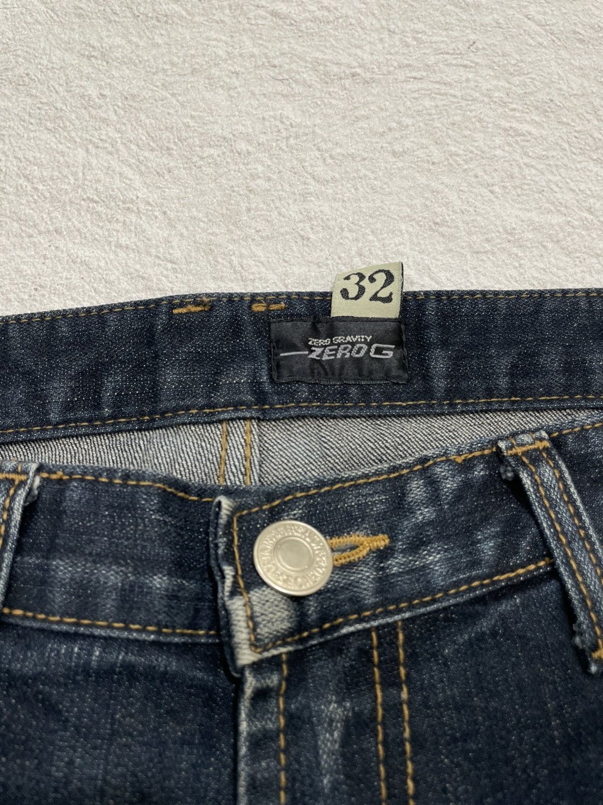 If Six Was Nine 2000s Zero-G Distressed Fading Denim Y2K Size US 32 / EU 48 - 6 Thumbnail