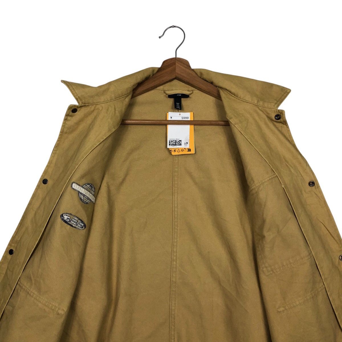 Vintage Rich Yellow Chore Work Jacket H&M Multi Pocket Issey Miyake Size US S / EU 44-46 / 1 - 15 Thumbnail