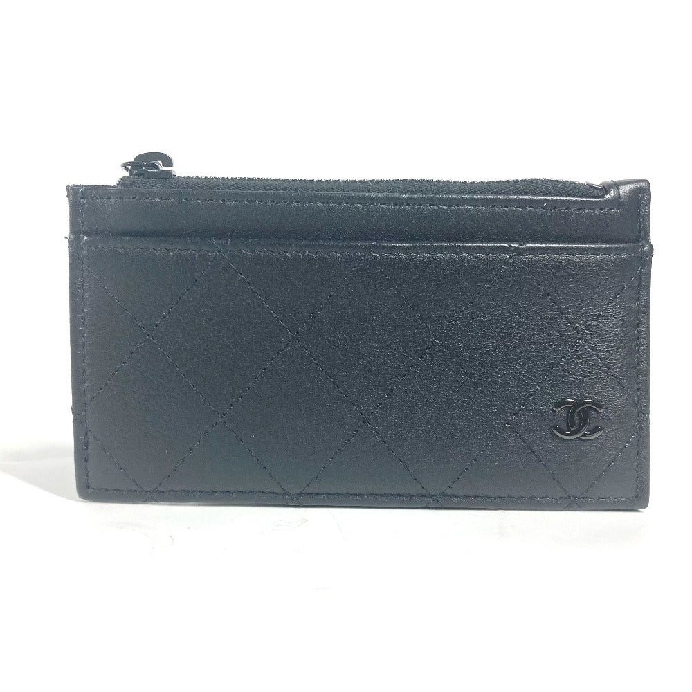 Chanel Chanel Ap3823 Cc Coma Mark Matelasse Classic Fragment Case Wallet Change Purse Coin Leather Women Black Size ONE SIZE - 1 Thumbnail