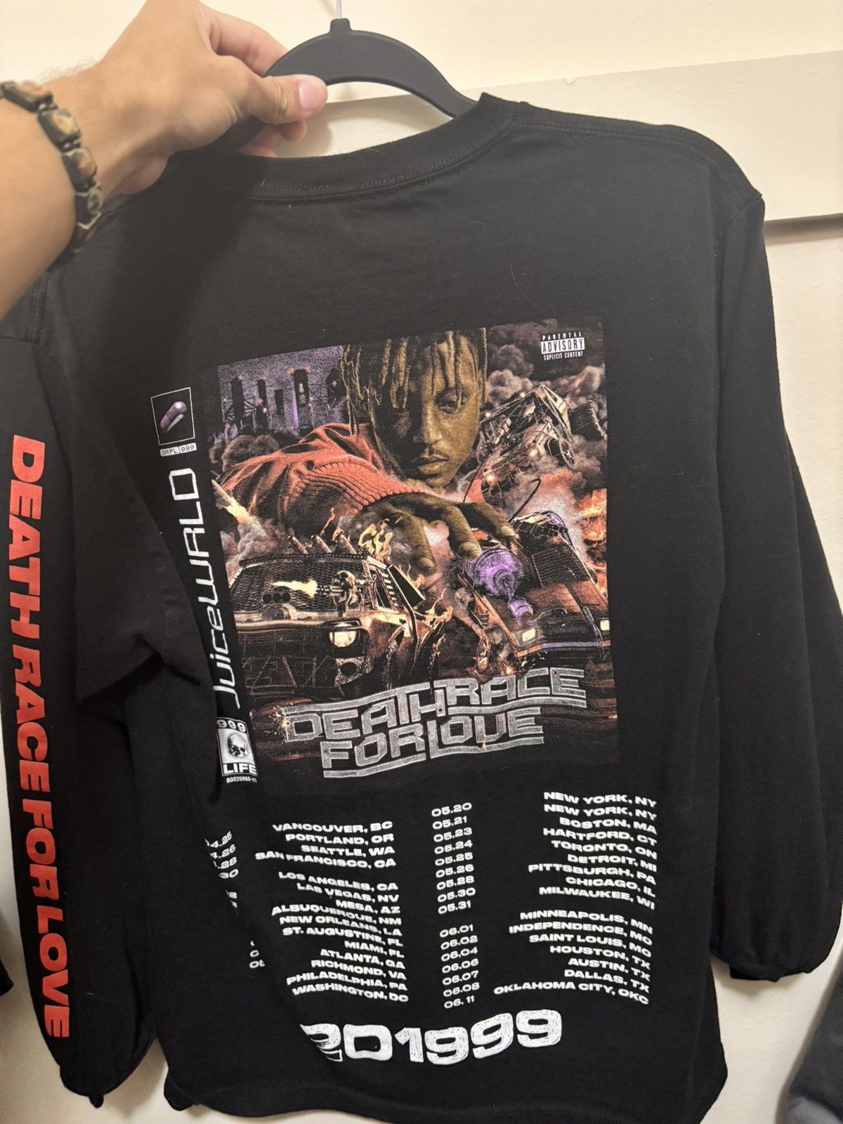 Other Juice Wrld DRFL Tour Longsleeve Size US M / EU 48-50 / 2 - 2 Thumbnail
