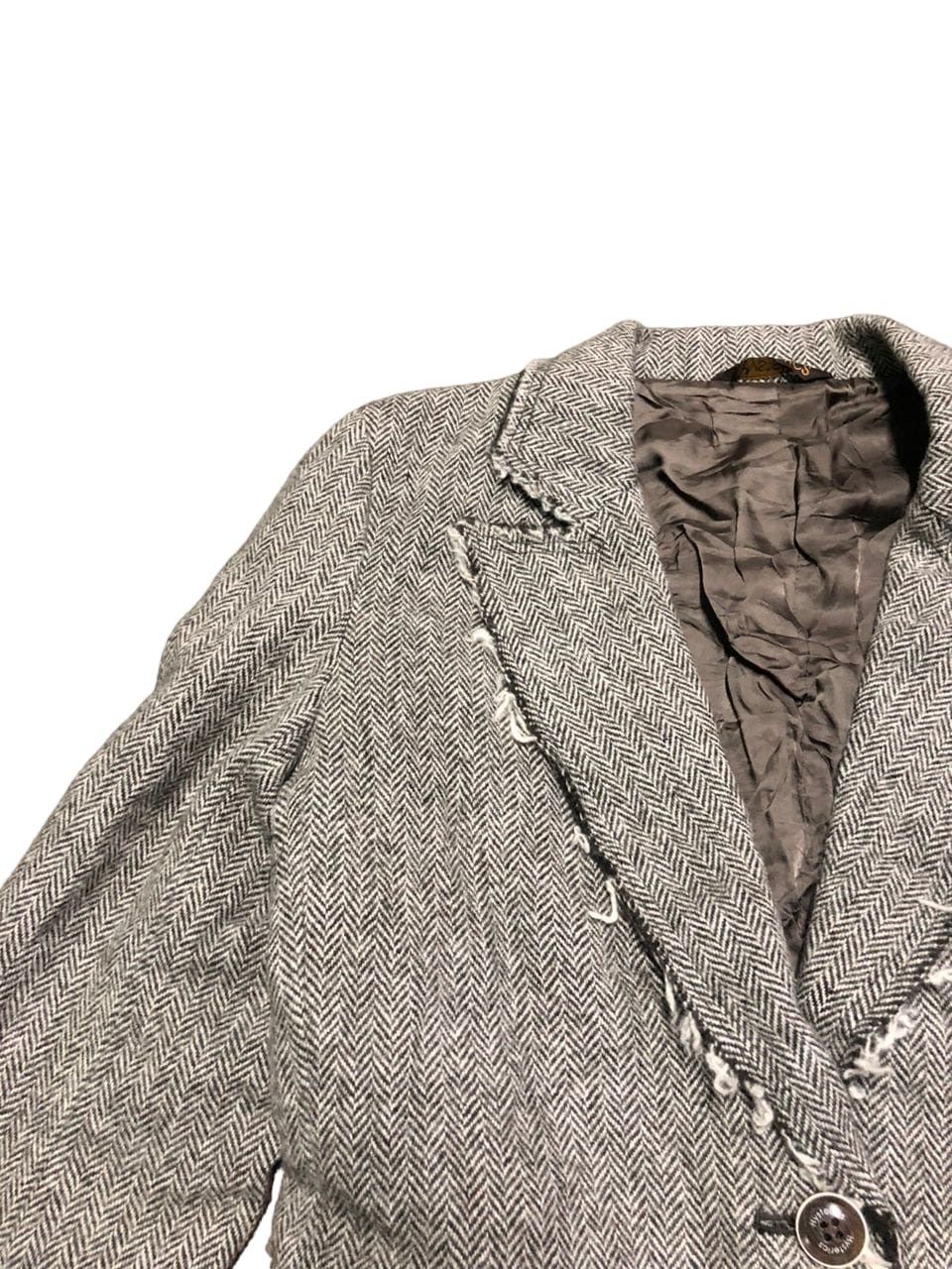 Hysteric Glamour Hysterics Glamour Tweed Wool Blazer Jacket distressed Style Size S / US 4 / IT 40 - 4 Thumbnail