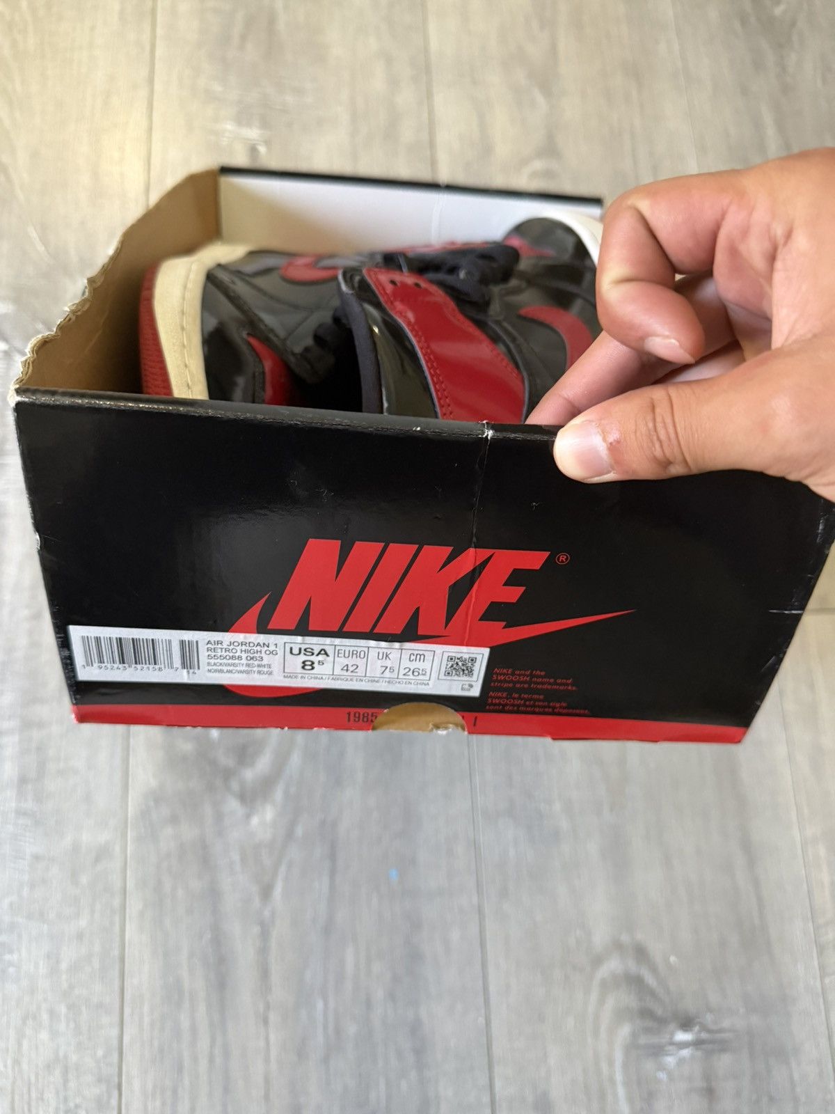 Jordan Brand Jordan 1 Patent Bread Size US 8.5 / EU 41-42 - 7 Thumbnail