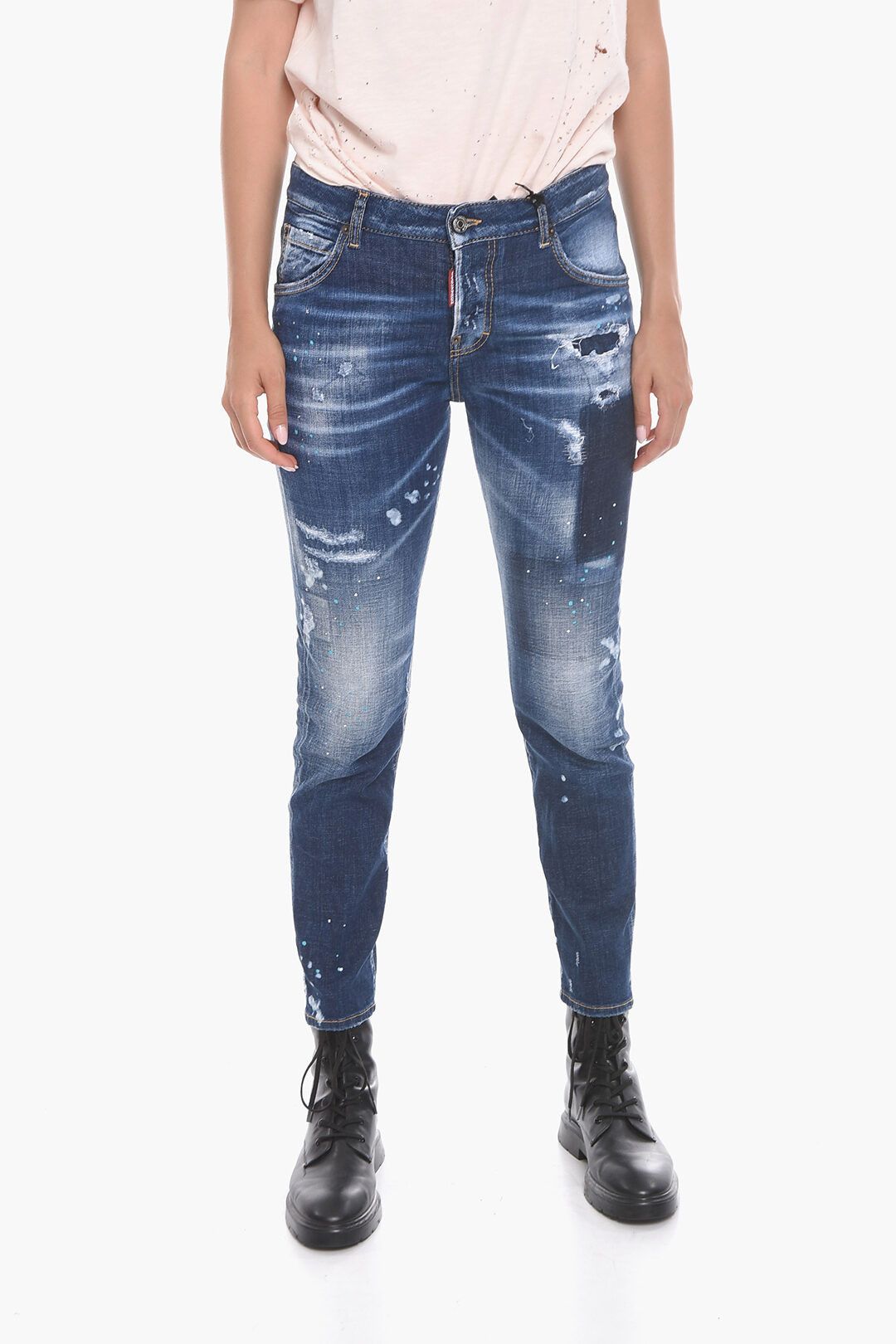 image of Dsquared2 Og1Mm0124 Denim In Blue, Women's (Size 26)