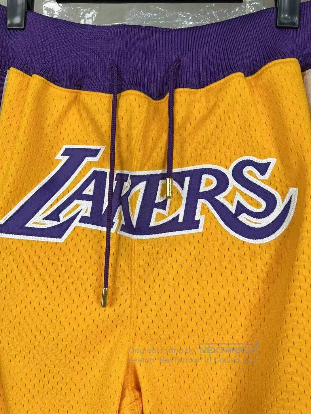 Just Don Just Don Lakers Embroidered Logo Shorts. Size US 40 / EU 56 - 3 Thumbnail