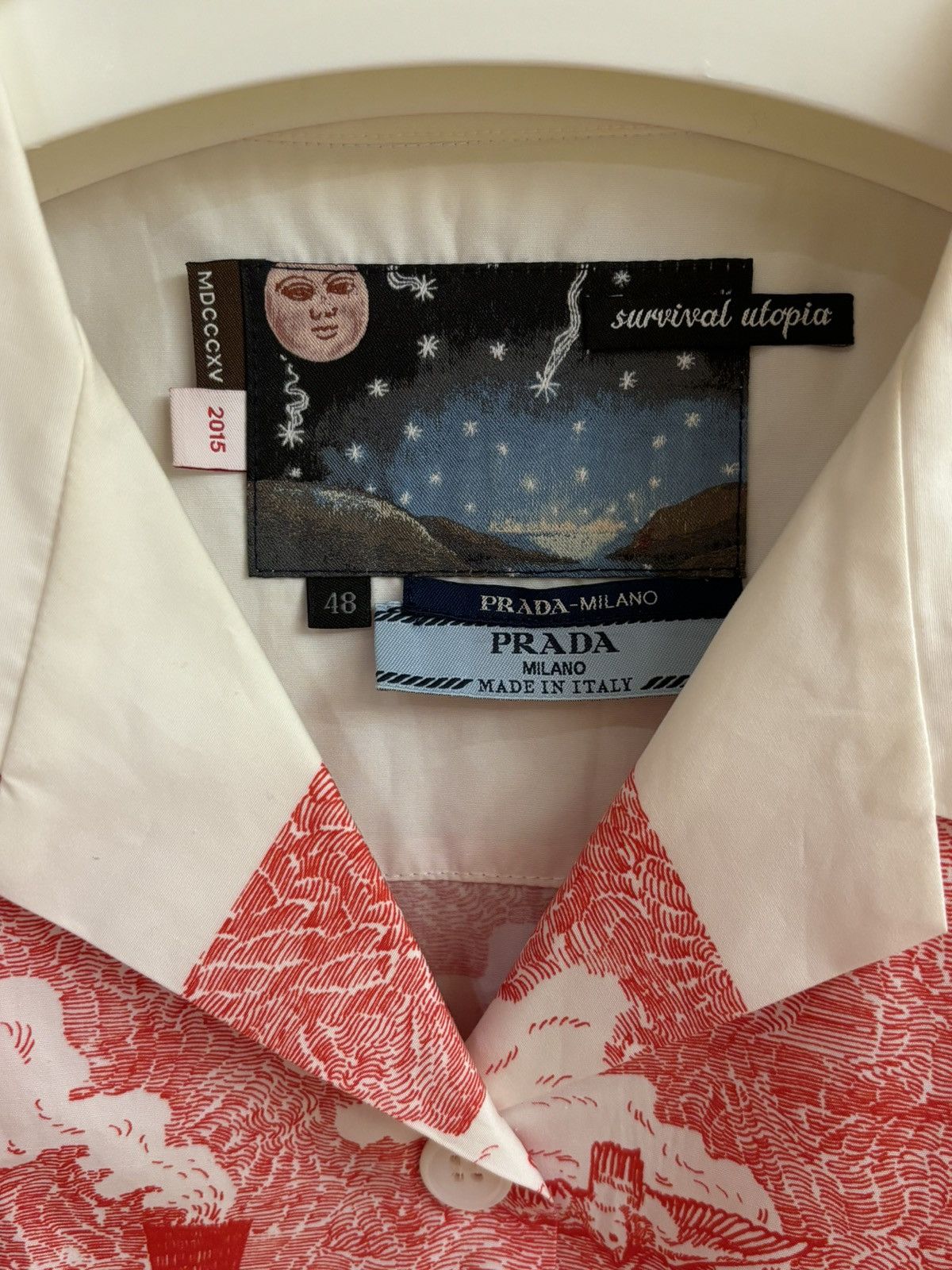 Prada FW2016 Christophe Chemin Survival Utopia Shirt Size US XL / EU 56 / 4 - 7 Thumbnail