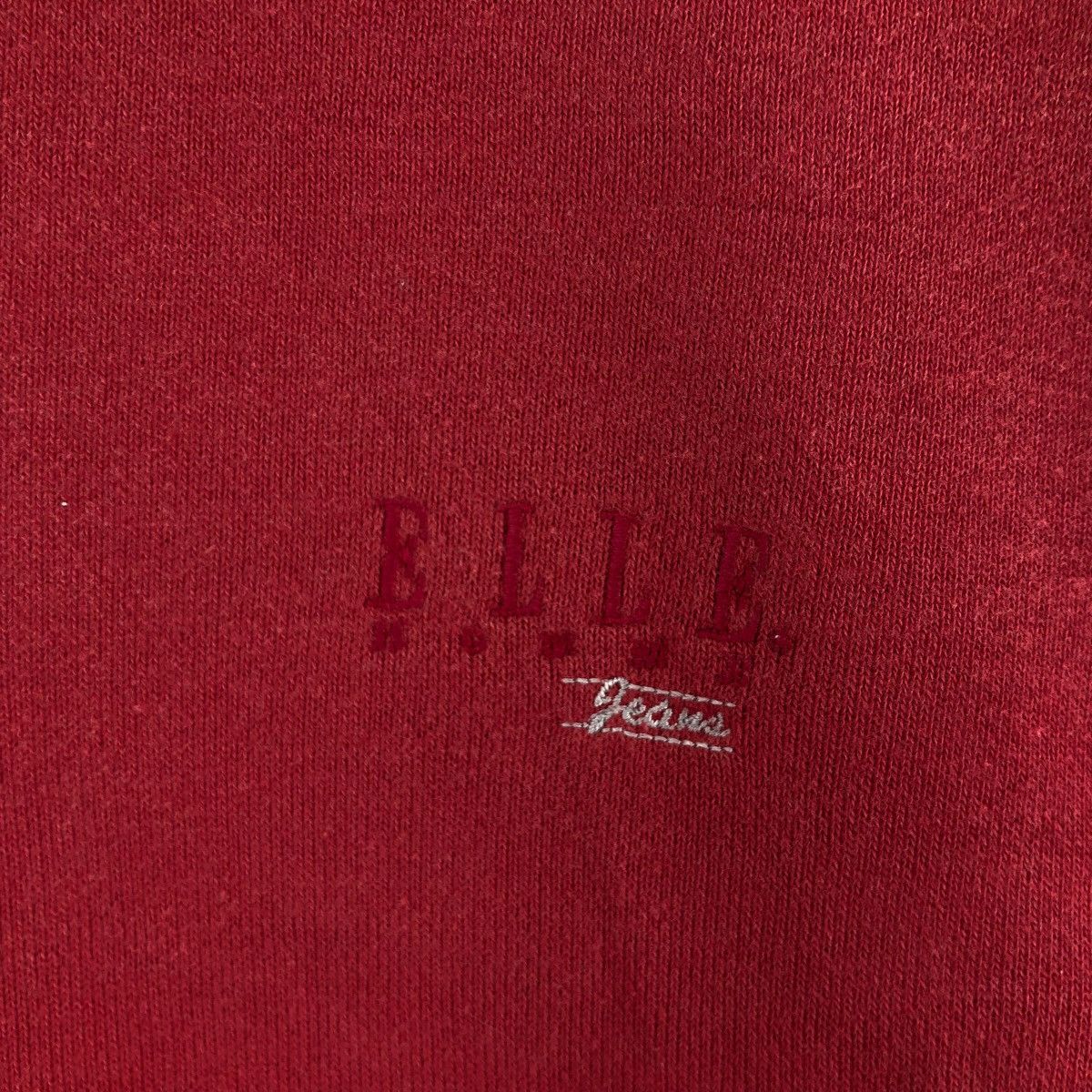 Designer × Vintage Vintage 90s ELLE Homme Jeans Sweatshirt Big Logo Embroidered Size L / US 10 / IT 46 - 3 Thumbnail