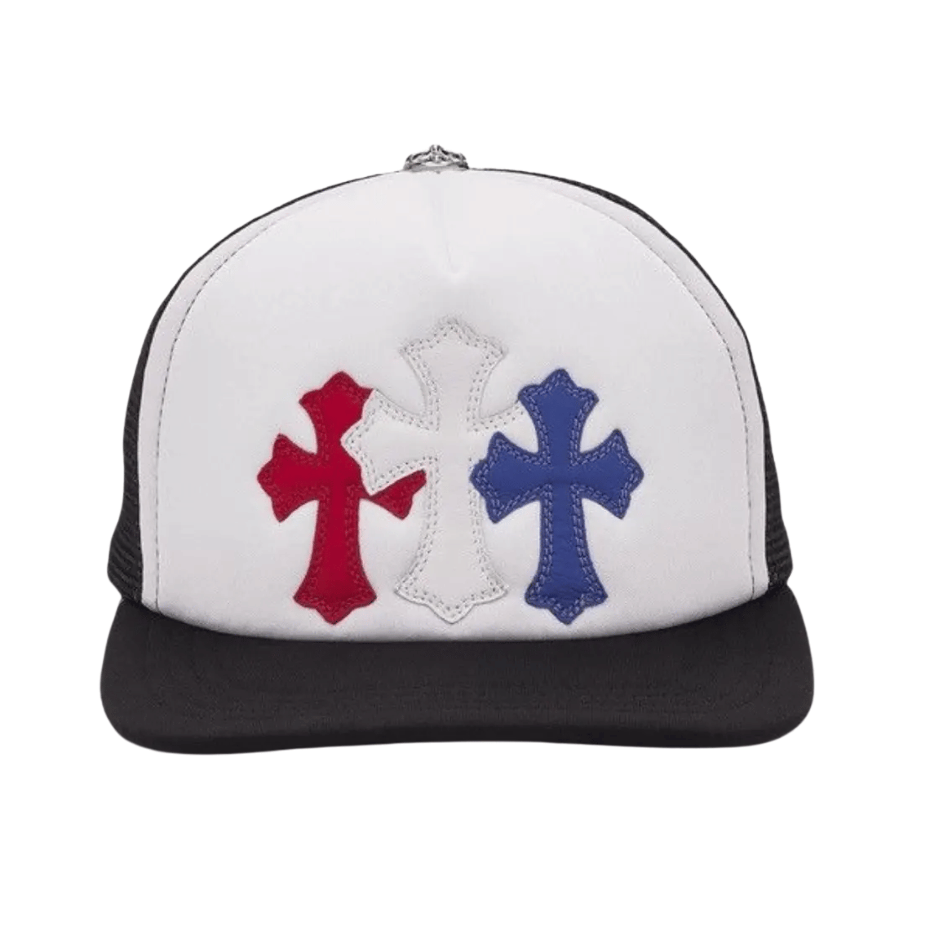 £~Dagulas~£ 　Chrome Hearts 4th of July CHROME HEARTS Trucker Hat Leather Cross Patches