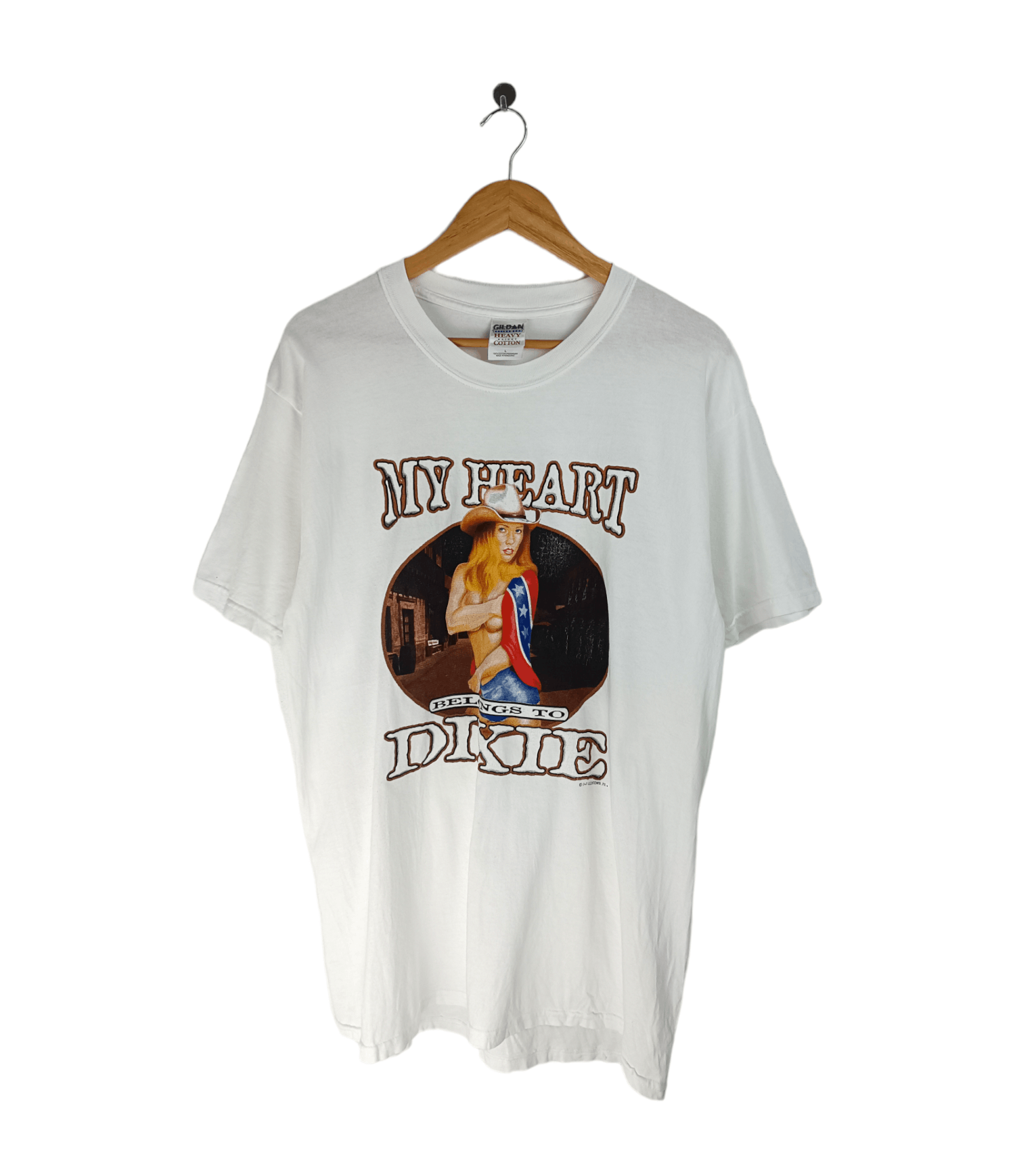 Vintage VINTAGE MY HEART BELONGS TO DIXIE SEXY ADULT LYNYRD SKYNYRD Size US L / EU 52-54 / 3 - 1 Thumbnail