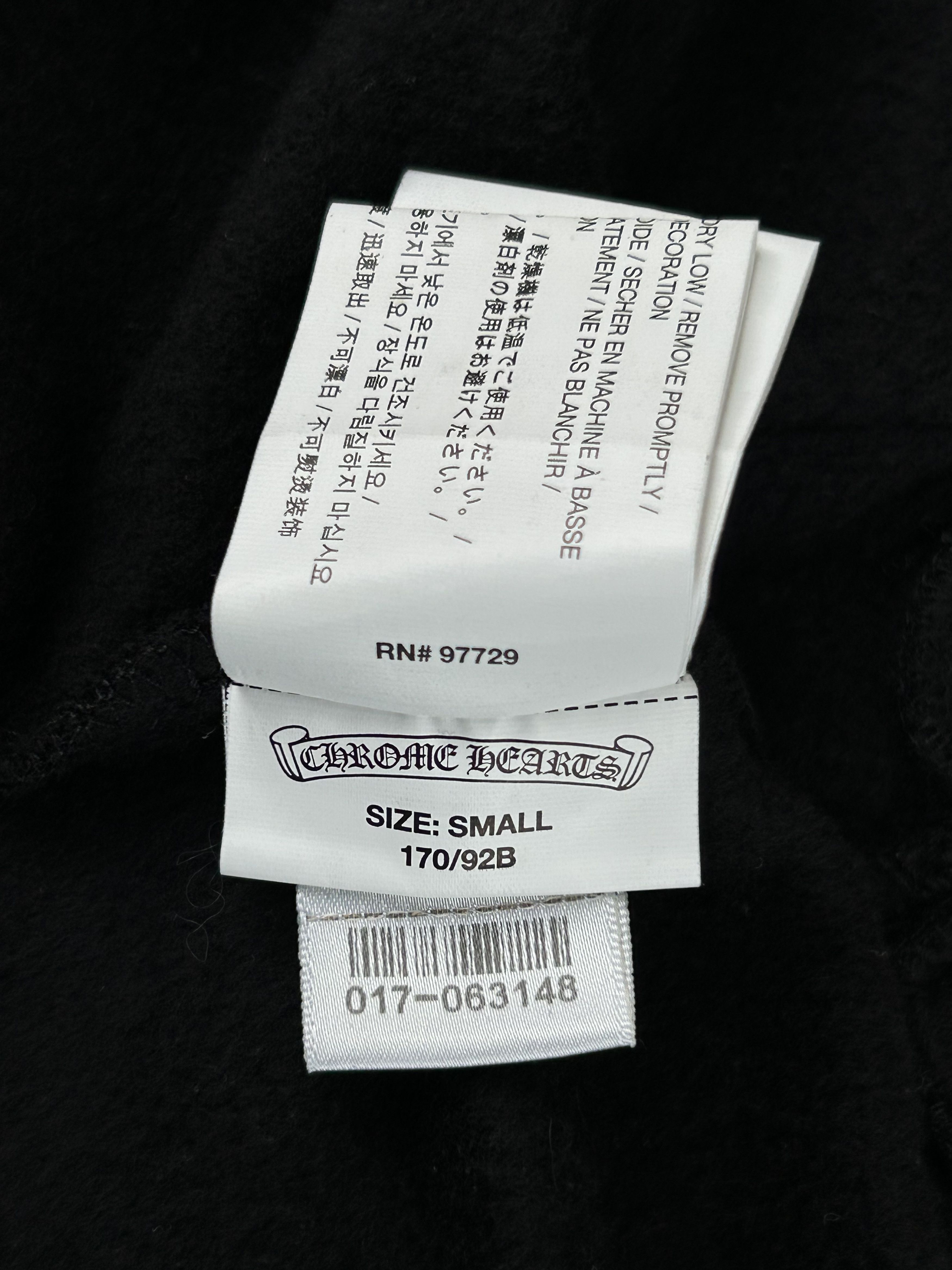 Chrome Hearts Black & Red Cemetery Horseshoe Logo Zip Up Hoodie Size US S / EU 44-46 / 1 - 6 Thumbnail