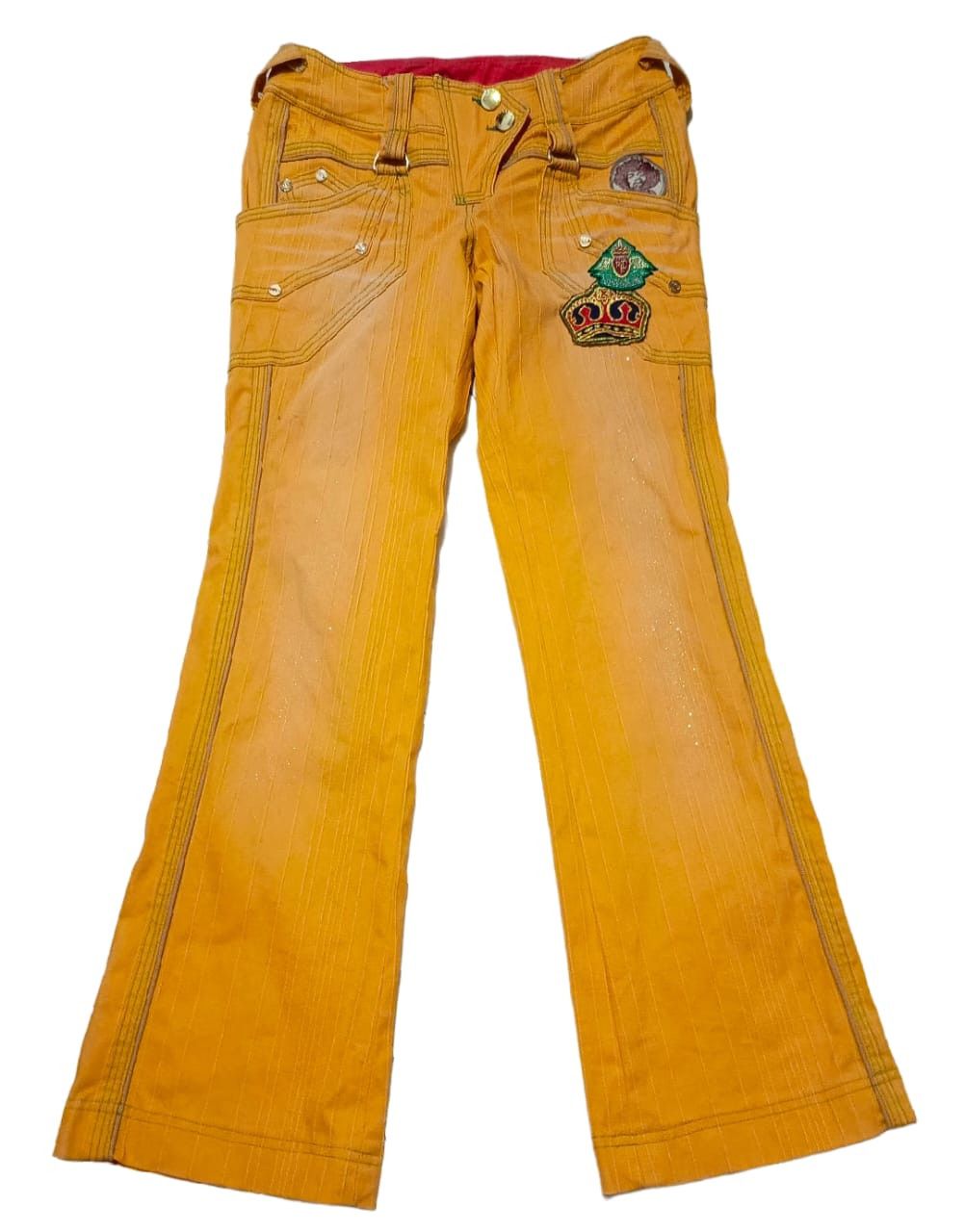 14th Addiction Vintage Jimi Hendrix Logo Flared Trousers Python Pocket Size 29" - 1 Thumbnail