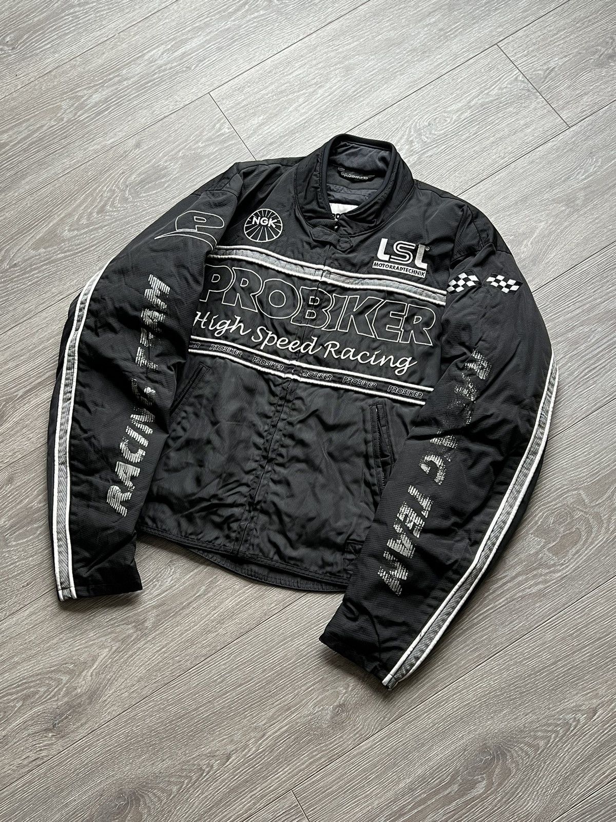 Vintage Vintage High Speed Racing Team Moto Jacket Pro Biker Size US M / EU 48-50 / 2 - 2 Thumbnail