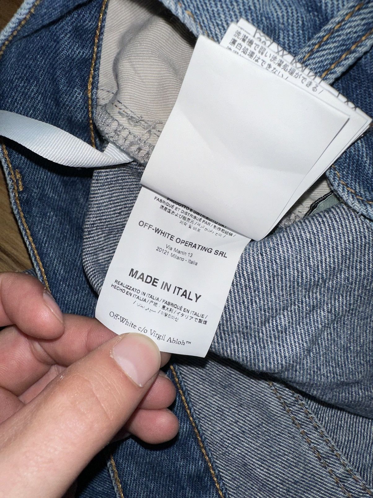 Off-White Off White Paper Clip Zipper Denim Size US 30 / EU 46 - 7 Thumbnail