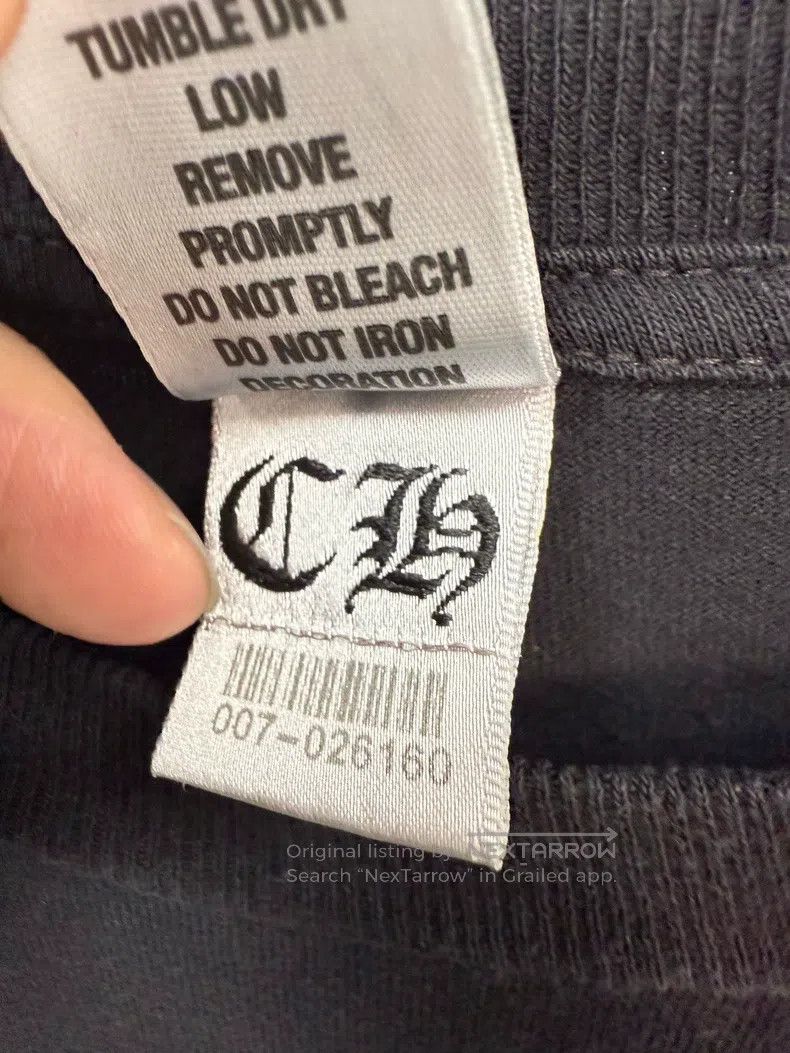 Chrome Hearts CHROME HEARTS Size L Black pocket scroll Sanskrit Logo Size US L / EU 52-54 / 3 - 4 Thumbnail