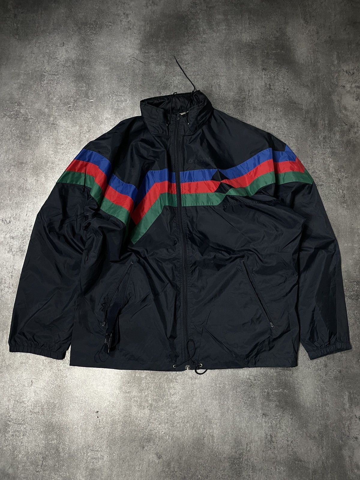 Adidas 🔥RARE🔥Adidas Vintage 90s Raincoat Light Jacket Rare Boxy Size US XL / EU 56 / 4 - 1 Thumbnail