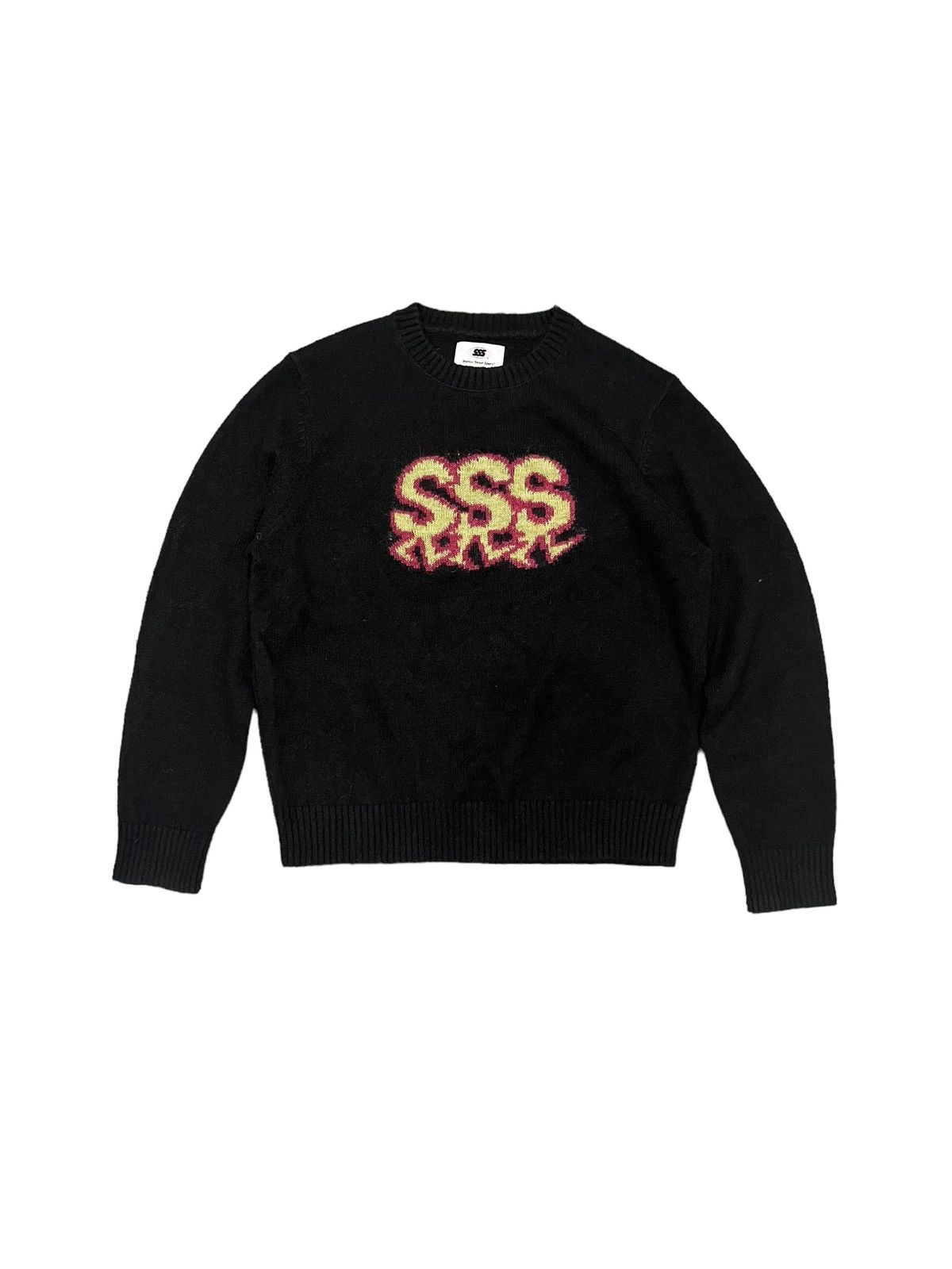 image of Only Ny Mohair Knit Onlyny Dashers Sss Sweater in Black, Men's (Size Large)