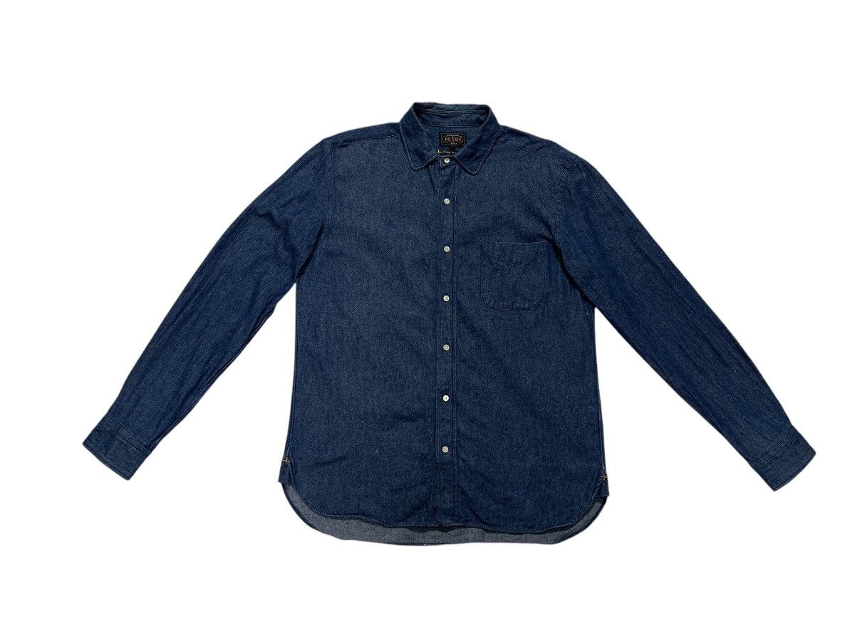 Beams Plus × Designer × Japanese Brand BEAMS JAPANESE BRAND DENIM LONG SLEEVES SHIRT Size US M / EU 48-50 / 2 - 1 Thumbnail