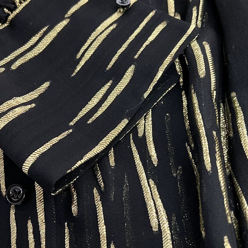 Givenchy Givenchy Color Block Silk Polyester Shirt Size XXS / US 00 / IT 34 - 8 Thumbnail