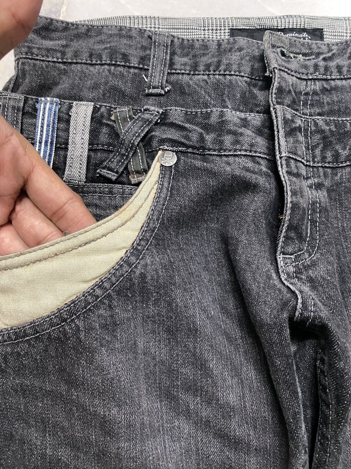 Hysteric Glamour Dominate Handcrafted Jeans Double Waist Stone Washed Style Size US 30 / EU 46 - 11 Thumbnail