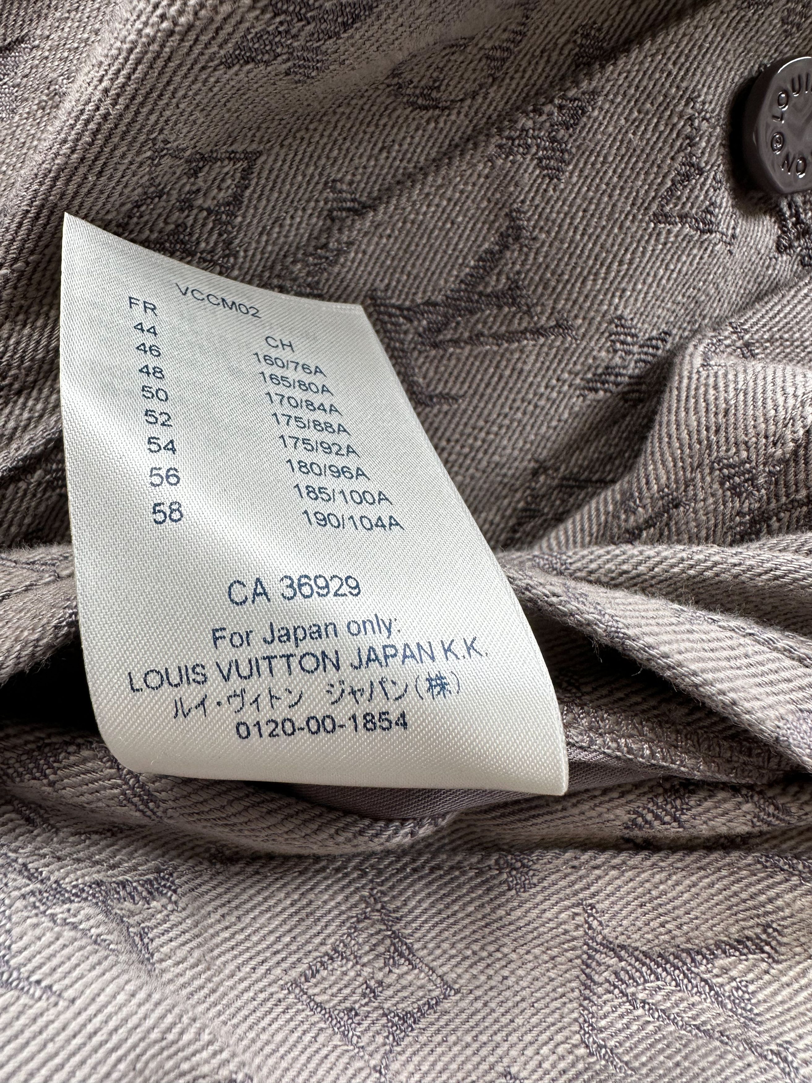 Louis Vuitton Louis Vuitton Grey Monogram Denim Jacket Size US XXL / EU 58 / 5 - 7 Thumbnail