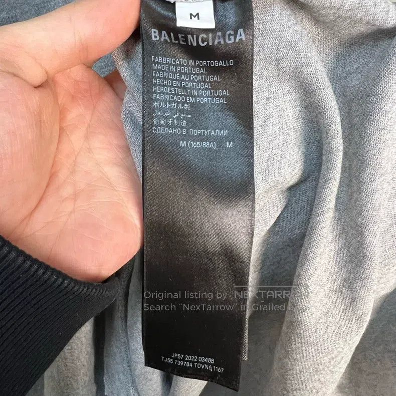 Balenciaga Balenciaga Gray Print letter logo short-sleeve T-shirt Size US M / EU 48-50 / 2 - 4 Thumbnail