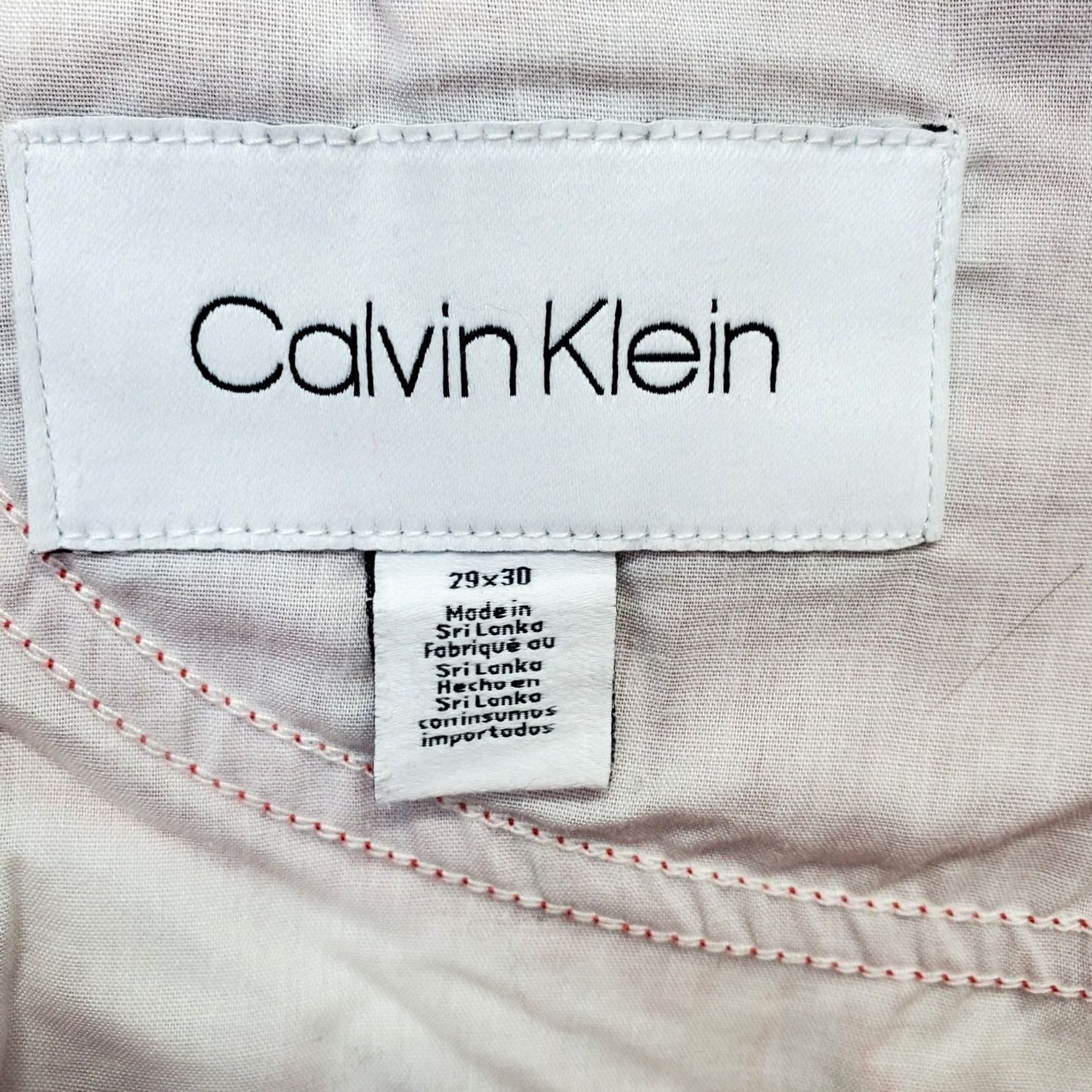 Calvin Klein Calvin Klein Jeans Womens Size 29 Red Denim 5 Pockets Dark Wash Slim Fit 5-Pocket Design Jeans Size 29" - 7 Thumbnail