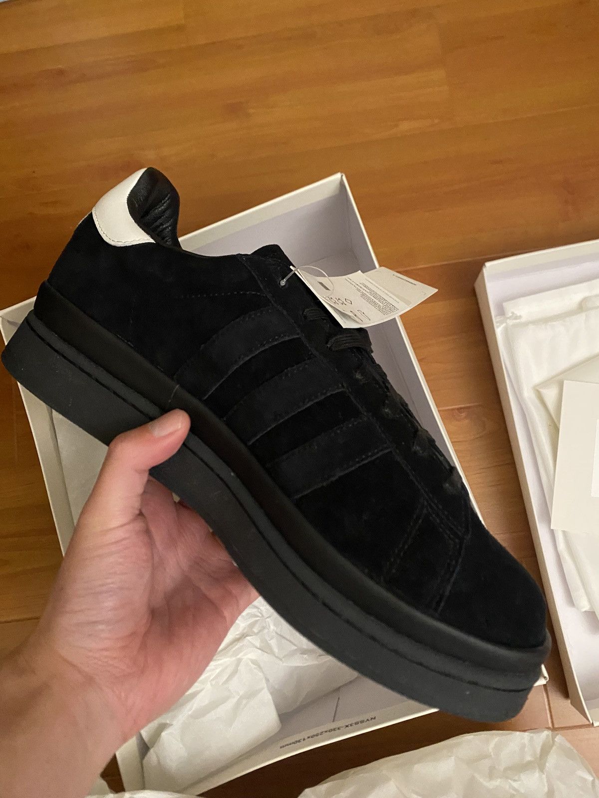 Y-3 Adidas Y-3 Yojhi Yamamoto Hicho Black Sneaker Size US 11.5 / EU 44-45 - 1 Thumbnail
