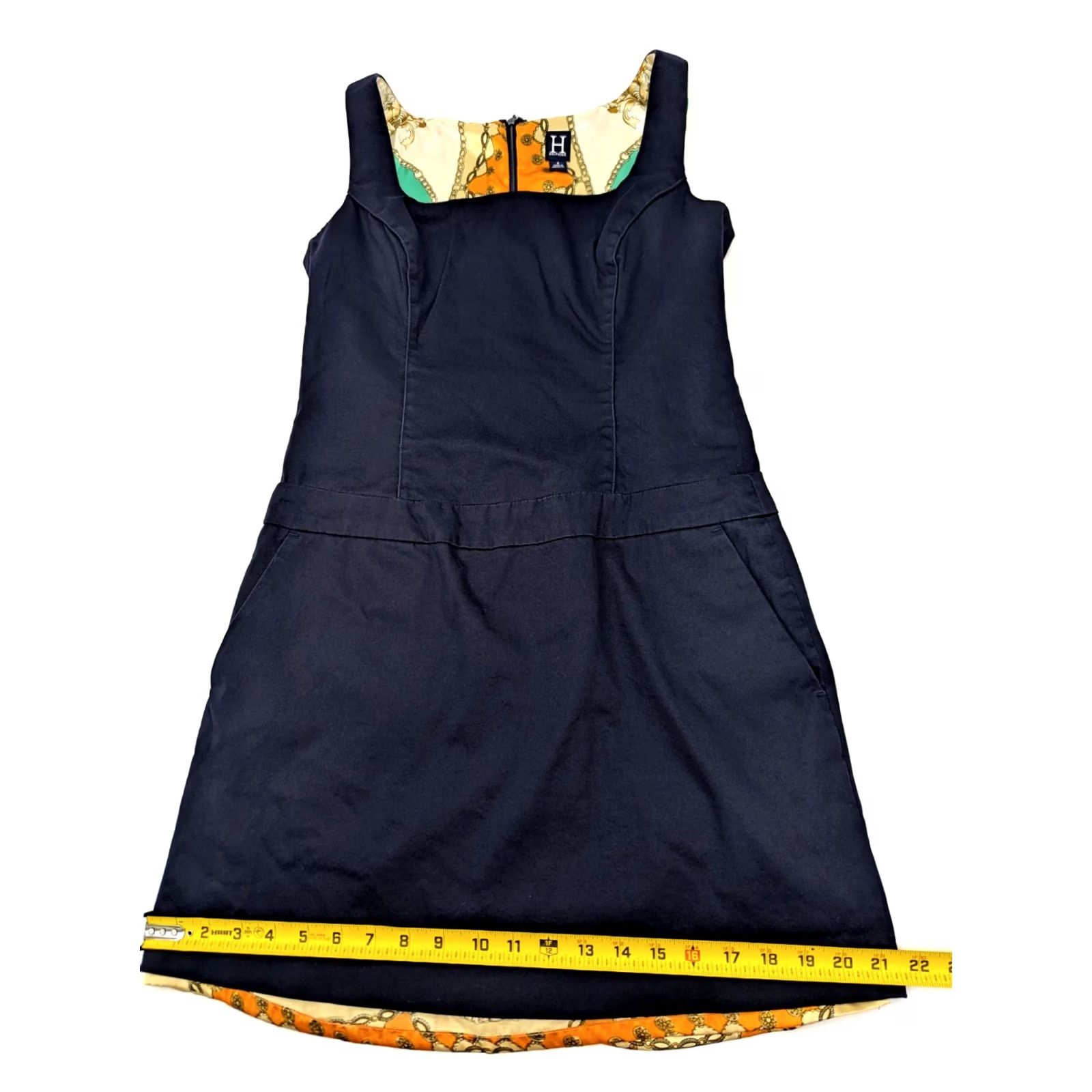 Tommy Hilfiger Tommy Hilfiger Navy Blue Sheath Dress Women 6 Equestrian Chain Lined Zip Back Size M / US 6-8 / IT 42-44 - 7 Thumbnail