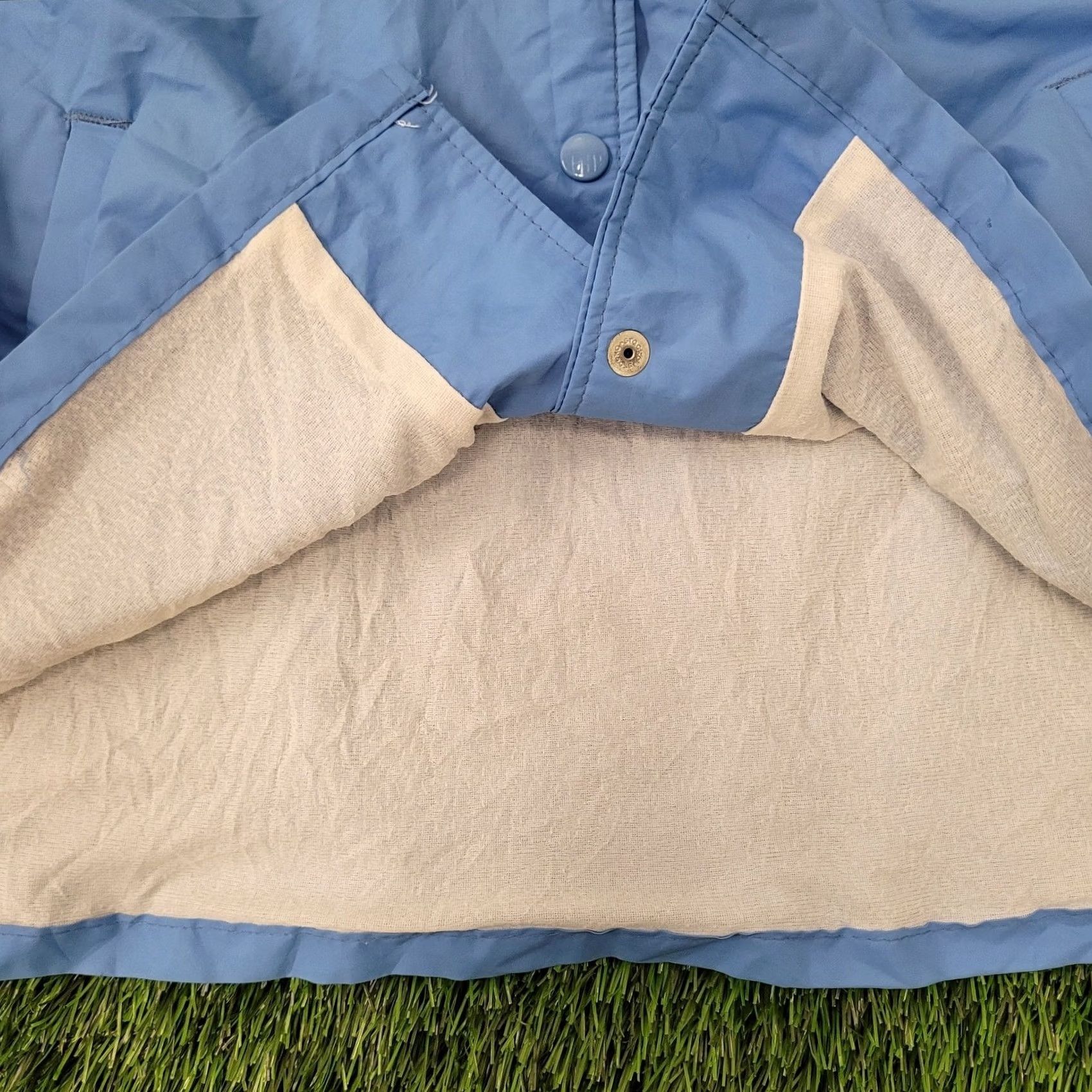 Coach VINTAGE MOD Coach Jacket Womens 2XL 25x27 Blue 90s Size 4XL / US 24-26 - 3 Thumbnail