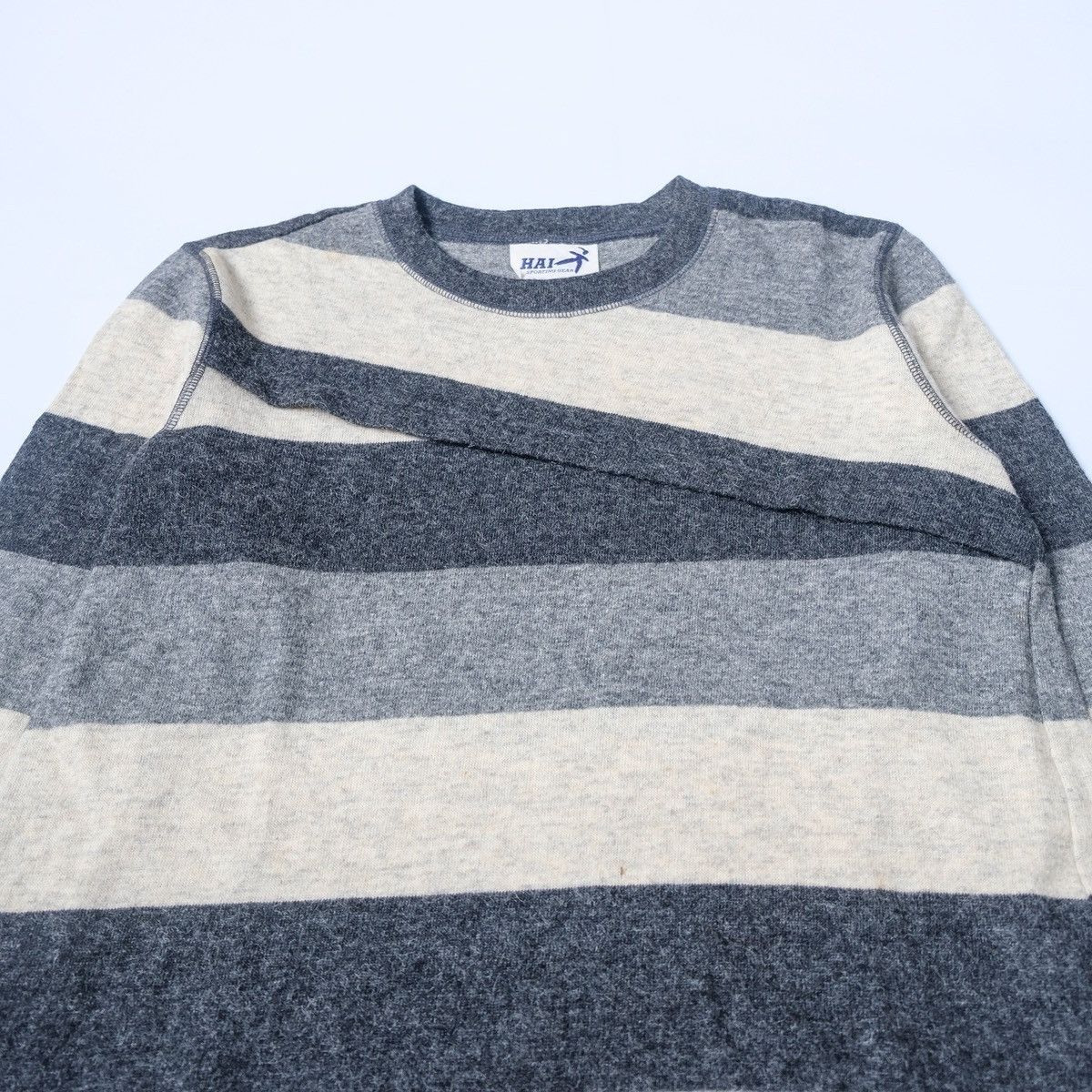 Issey Miyake Vintage 90s Hai sporting gear striped merino wool sweater Size US S / EU 44-46 / 1 - 3 Thumbnail