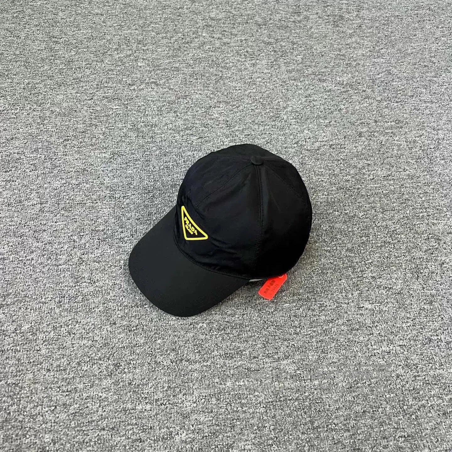 Prada Prada Black Triangle Logo Nylon Baseball Cap M. Size ONE SIZE - 3 Thumbnail