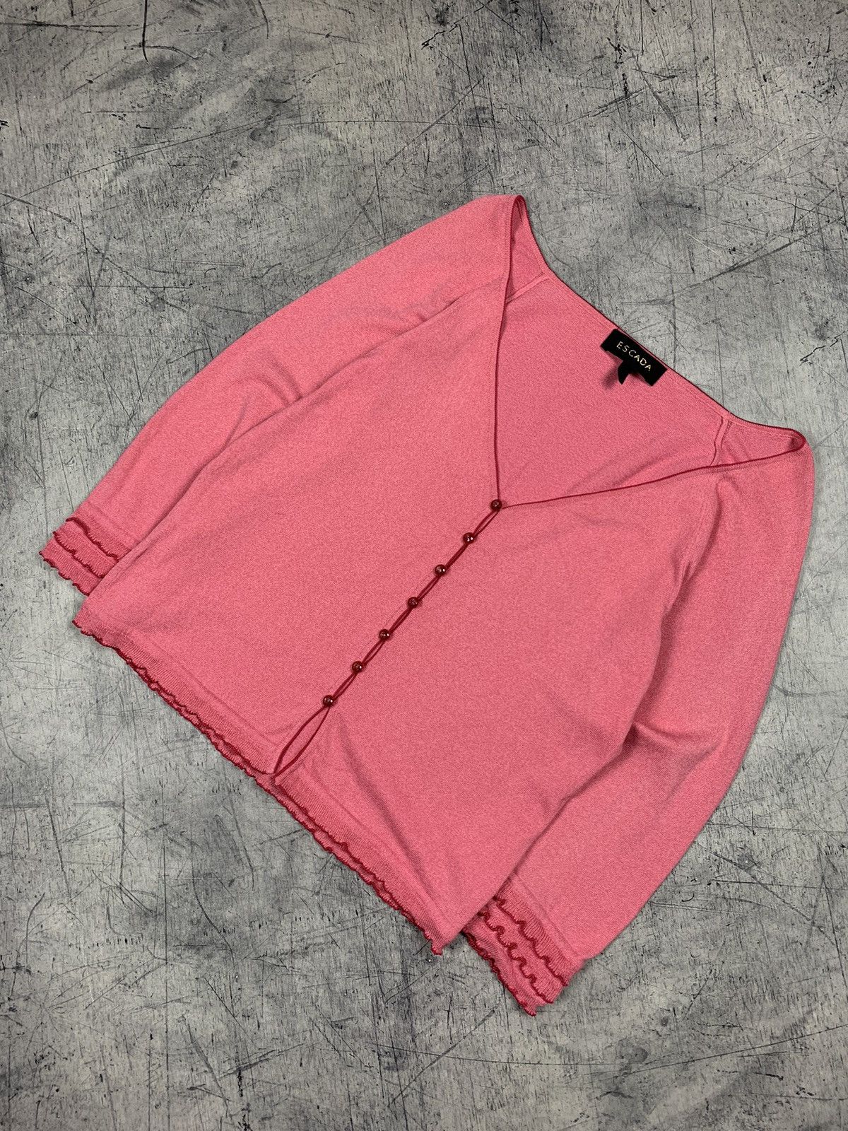 Escada Escada Cardigan Sweater IT 44 Pink Designer Luxury 90’s Size M / US 6-8 / IT 42-44 - 1 Thumbnail