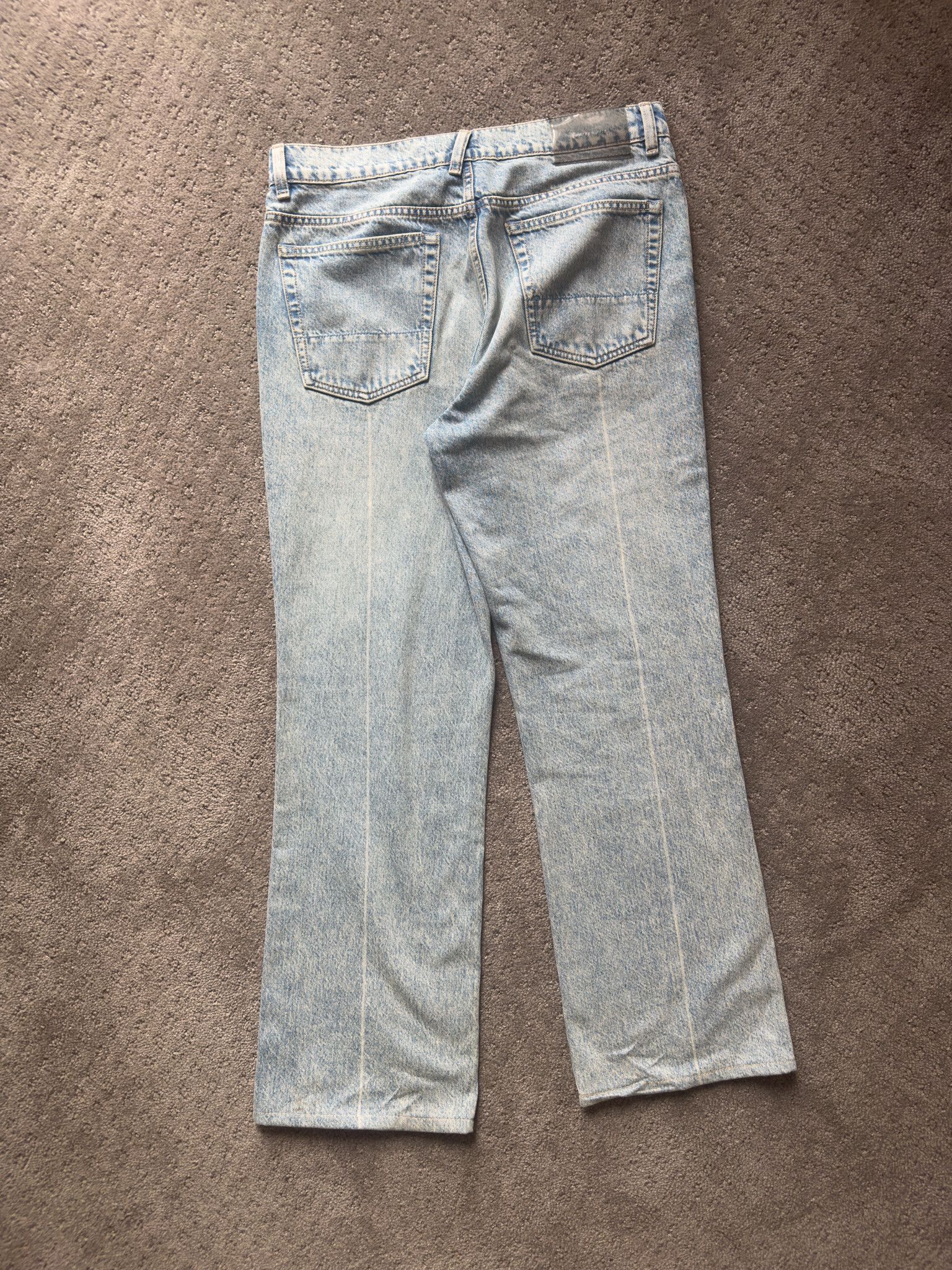 Our Legacy 70S CUT Bleach Crease Denim Size US 32 / EU 48 - 3 Thumbnail