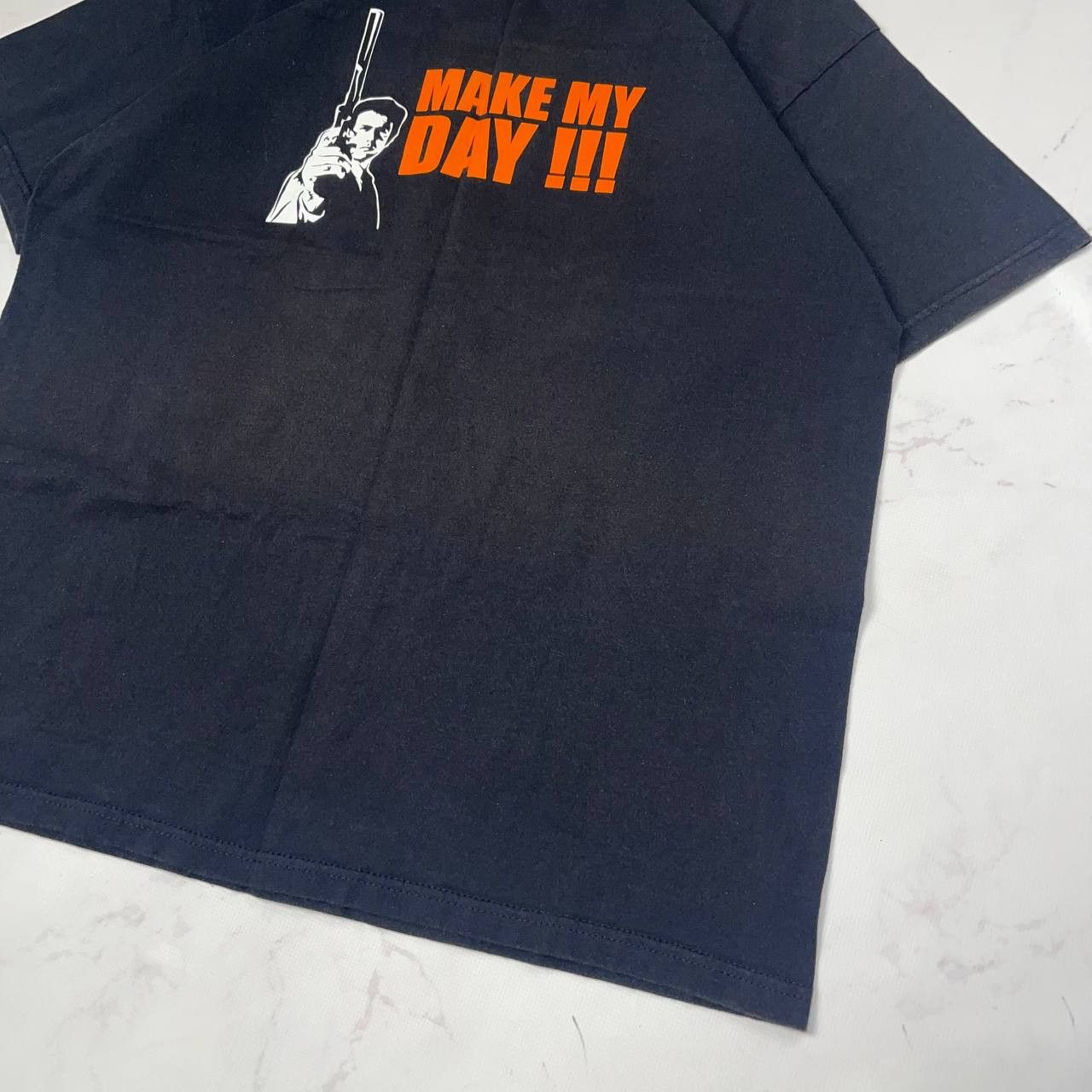 Vintage Vintage T-shirt Make my Day Black tee Size Xl Size US XL / EU 56 / 4 - 8 Thumbnail