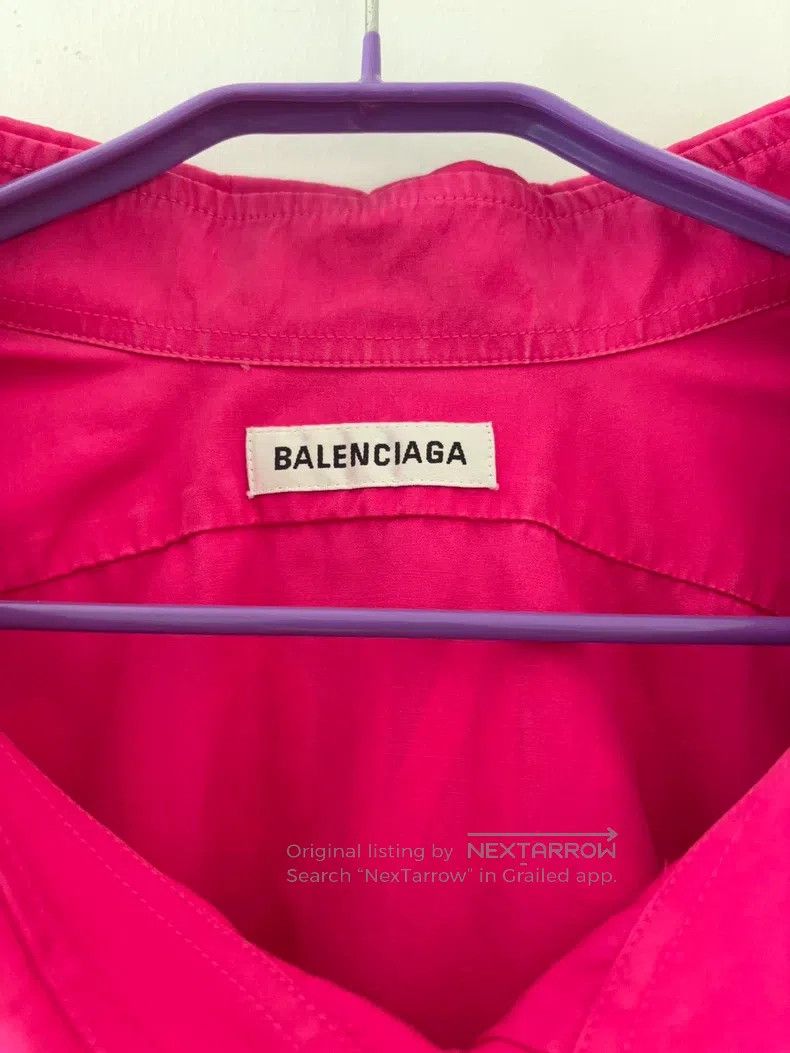 Balenciaga Balenciaga size 38 Logo Letter Print Collared Long Sleeve Size S / US 4 / IT 40 - 2 Thumbnail