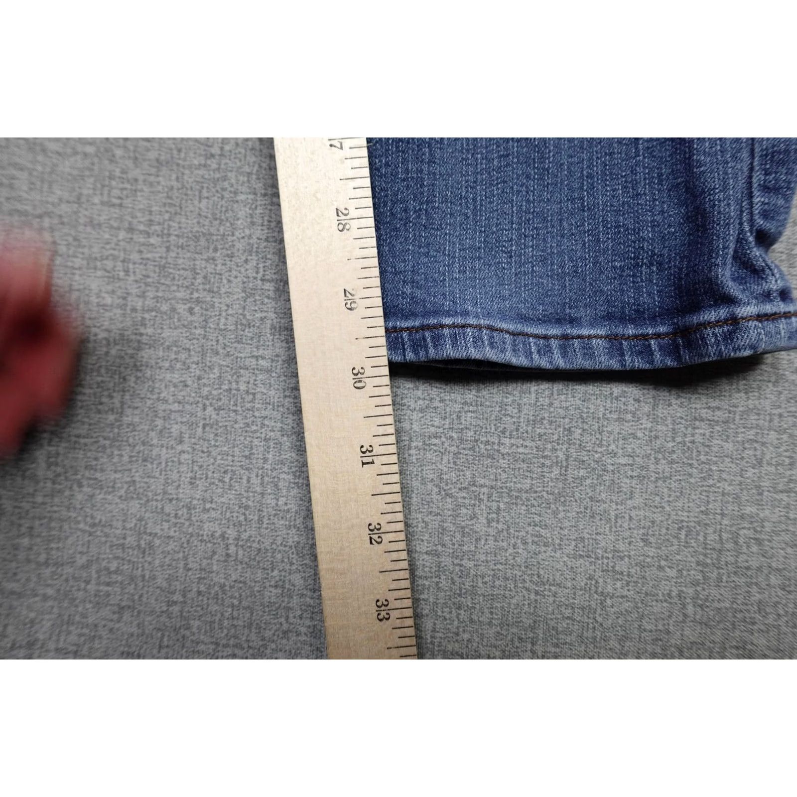 Prana PrAna Slim Jeans Mens 32x30 Blue Medium Denim Straight Pants 5-Pocket Zip Fly Logo Patch Casual Size US 32 / EU 48 - 5 Thumbnail