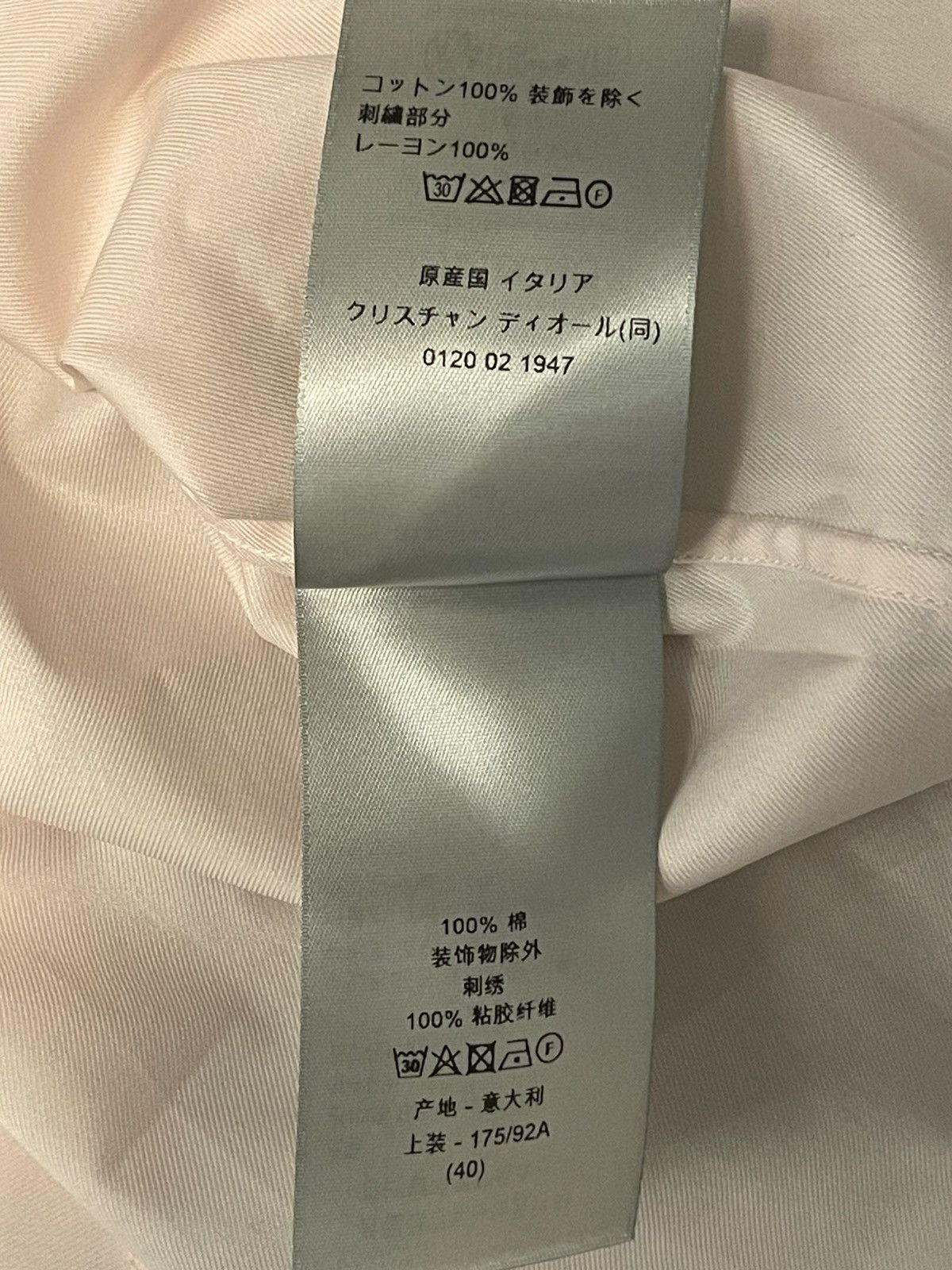 Dior Dior shirt with logo embroidery Size US XXS / EU 40 - 8 Thumbnail