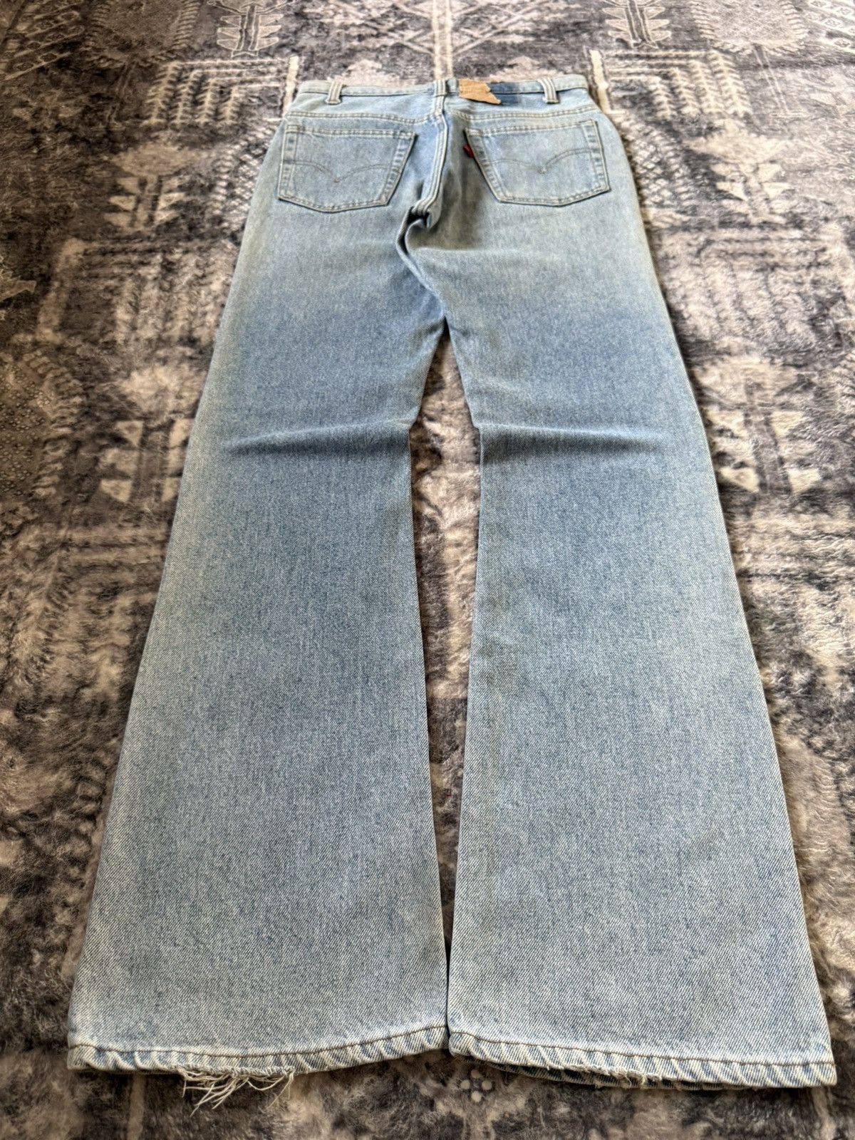 Levi's 70s Vintage Levis 517 Talon Zipper Flared Bootcut Jeans Size US 29 - 1 Thumbnail