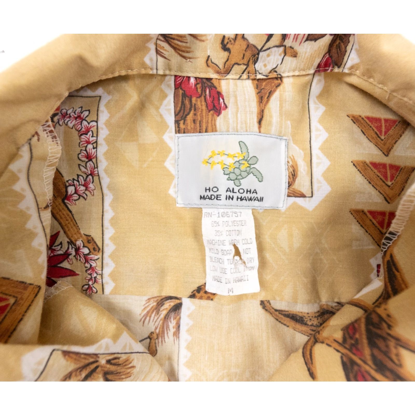 ALOHAS Ho Aloha Mens Hawaiian Short Sleeve Button Up Shirt Size US M / EU 48-50 / 2 - 4 Thumbnail