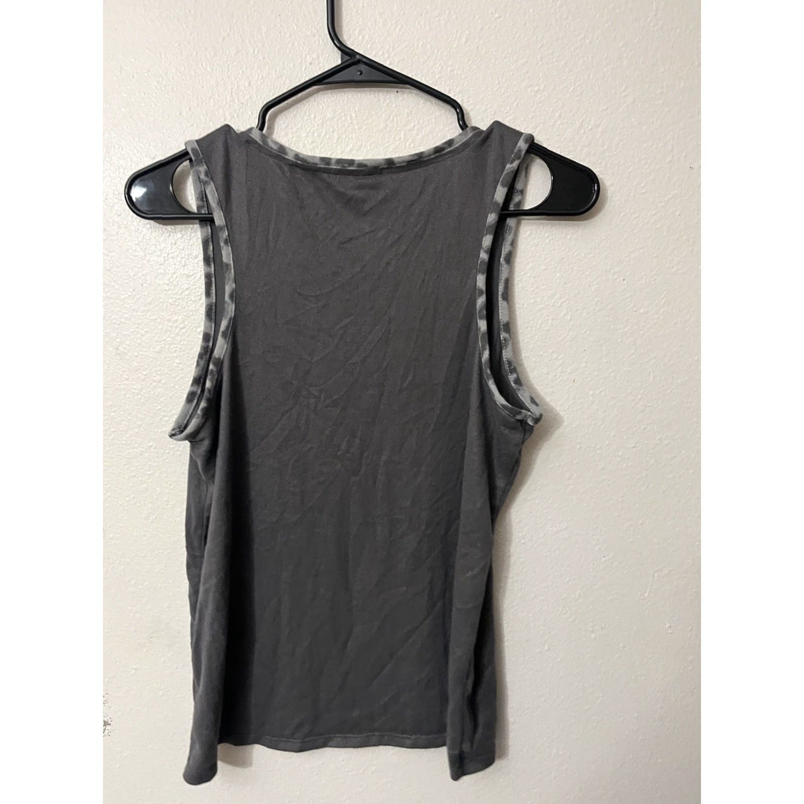 Lucky Brand VINTAGE Lucky Brand Sleepshirt Medium Gray Tank Tee Lounge Womens Stars Size M / US 6-8 / IT 42-44 - 3 Thumbnail