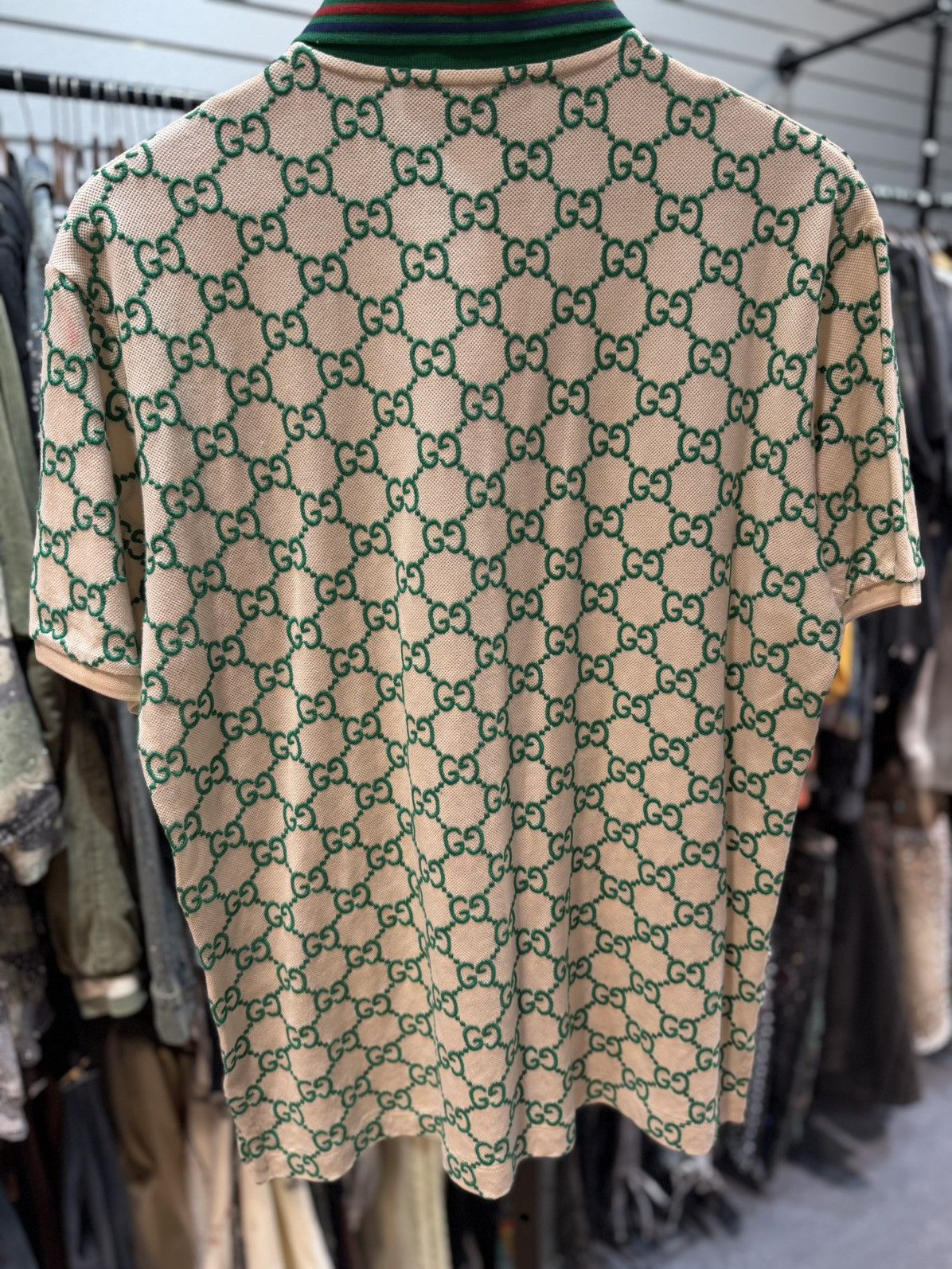 Gucci Gucci Polo T Shirt Green Gucci Logo Size Medium $850 Retail Size US M / EU 48-50 / 2 - 8 Thumbnail