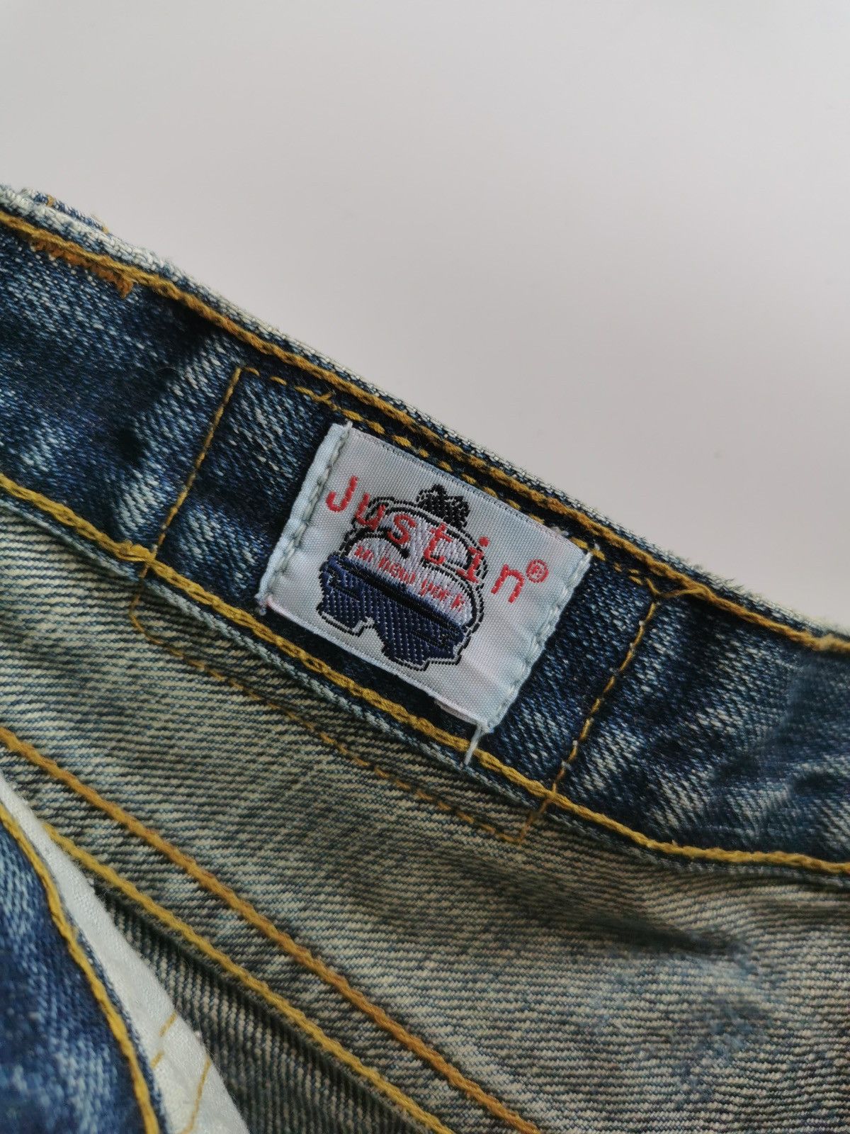 Japanese Brand Bootcut Selvedge Justin Brand Distressed Denim Jeans Size US 28 / EU 44 - 8 Thumbnail