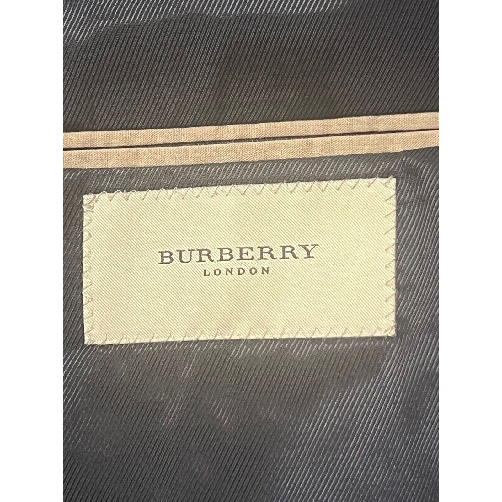 Burberry BURBERRY Black 100% Wool Blazer 44 R Sport Coat Size 44R - 5 Thumbnail