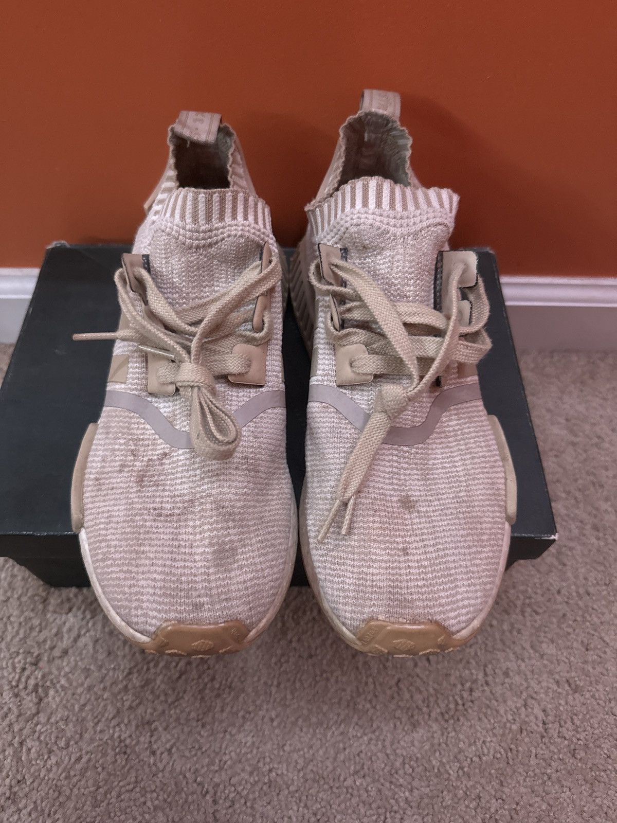 Adidas Adidas nmd r1 linen khaki Size US 8.5 / EU 41-42 - 4 Thumbnail