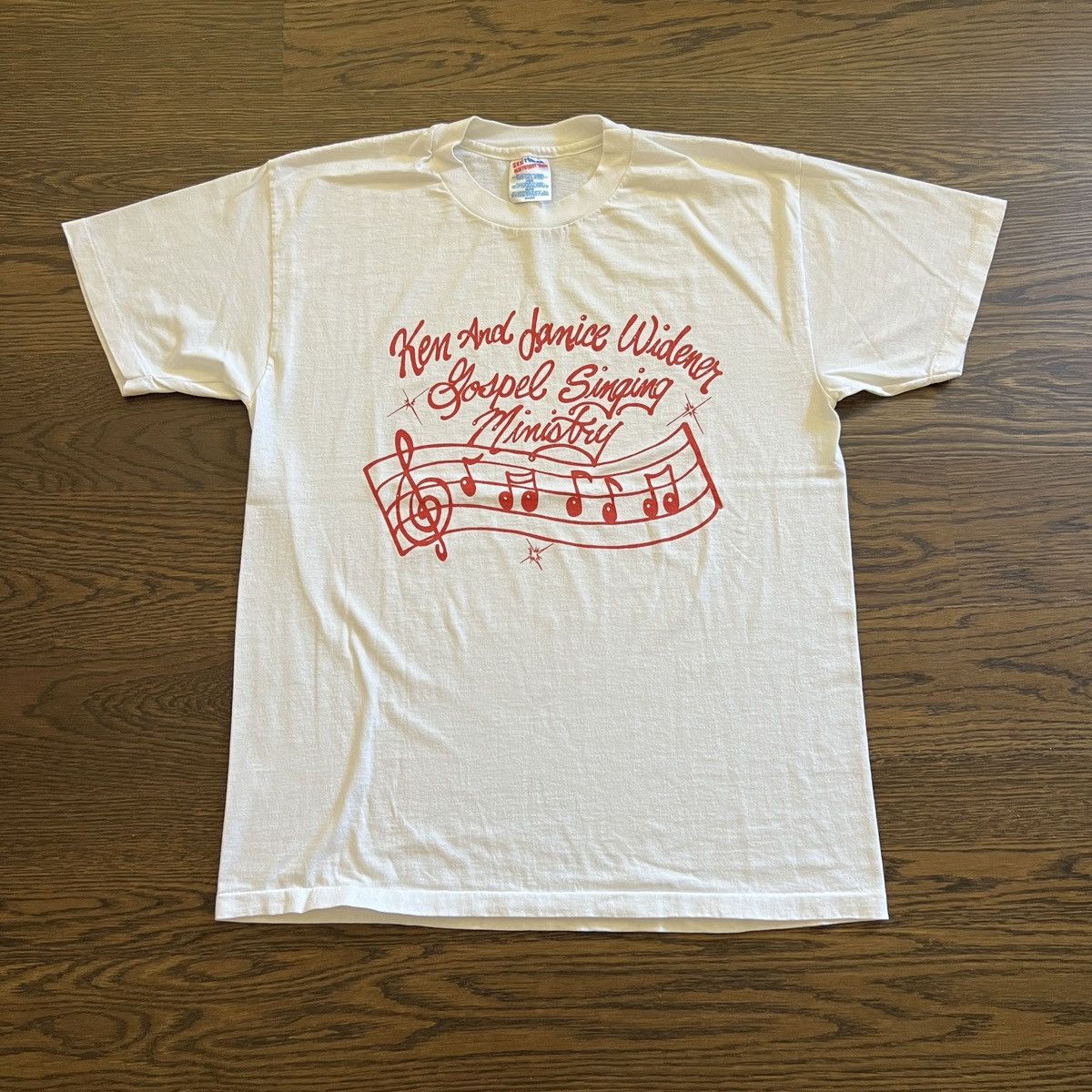Vintage Vintage 90s Gospel Singing Ministry single stitch shirt Size US L / EU 52-54 / 3 - 1 Thumbnail